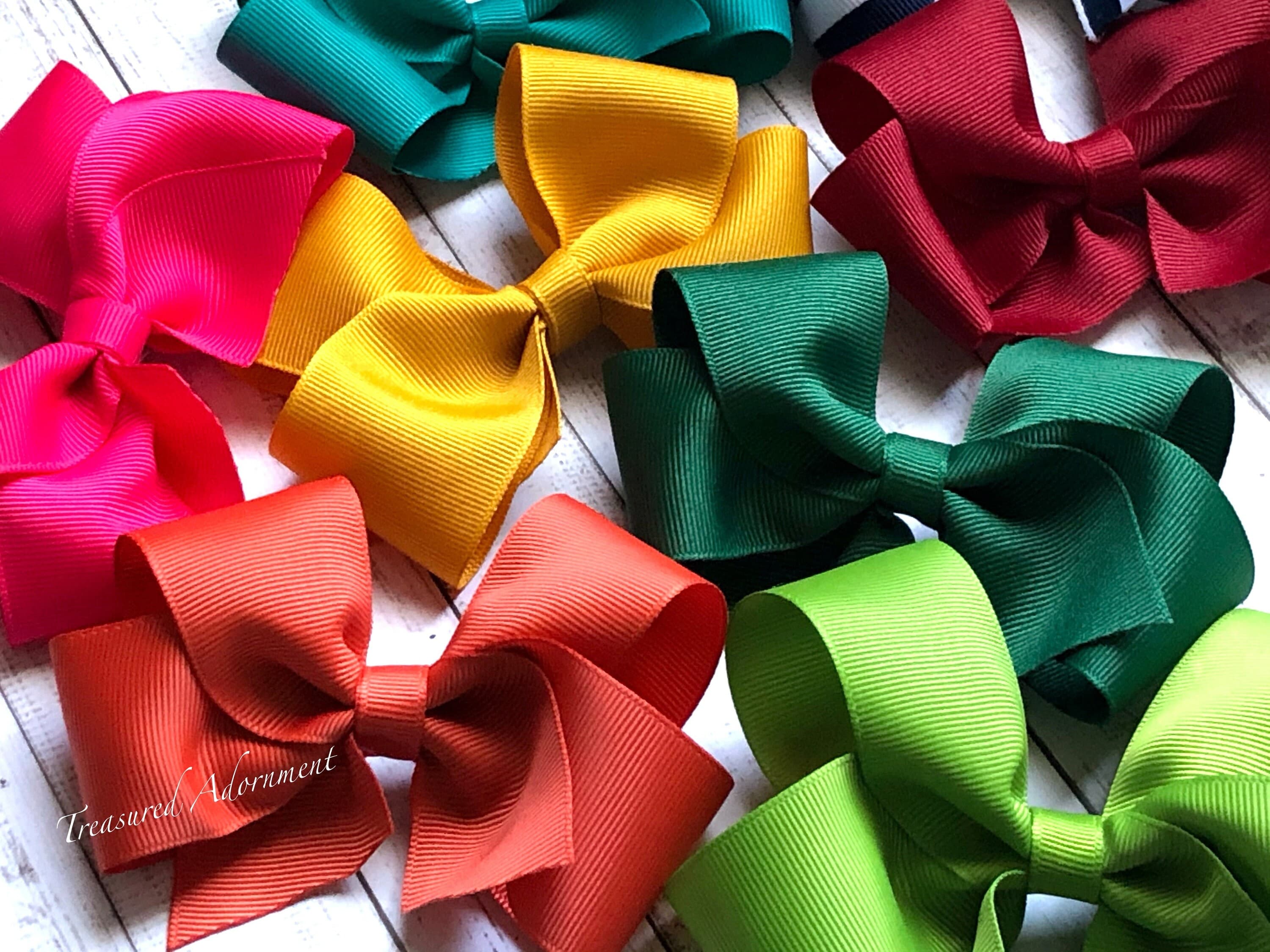 Jade Hair Bow, Green Hair Bow, 4 inch, 5 inch, Boutique Bow, Baby Headband, Bow Headband, Baby Headband, Hair accessory, Grosgrain bow, Bow - image 3