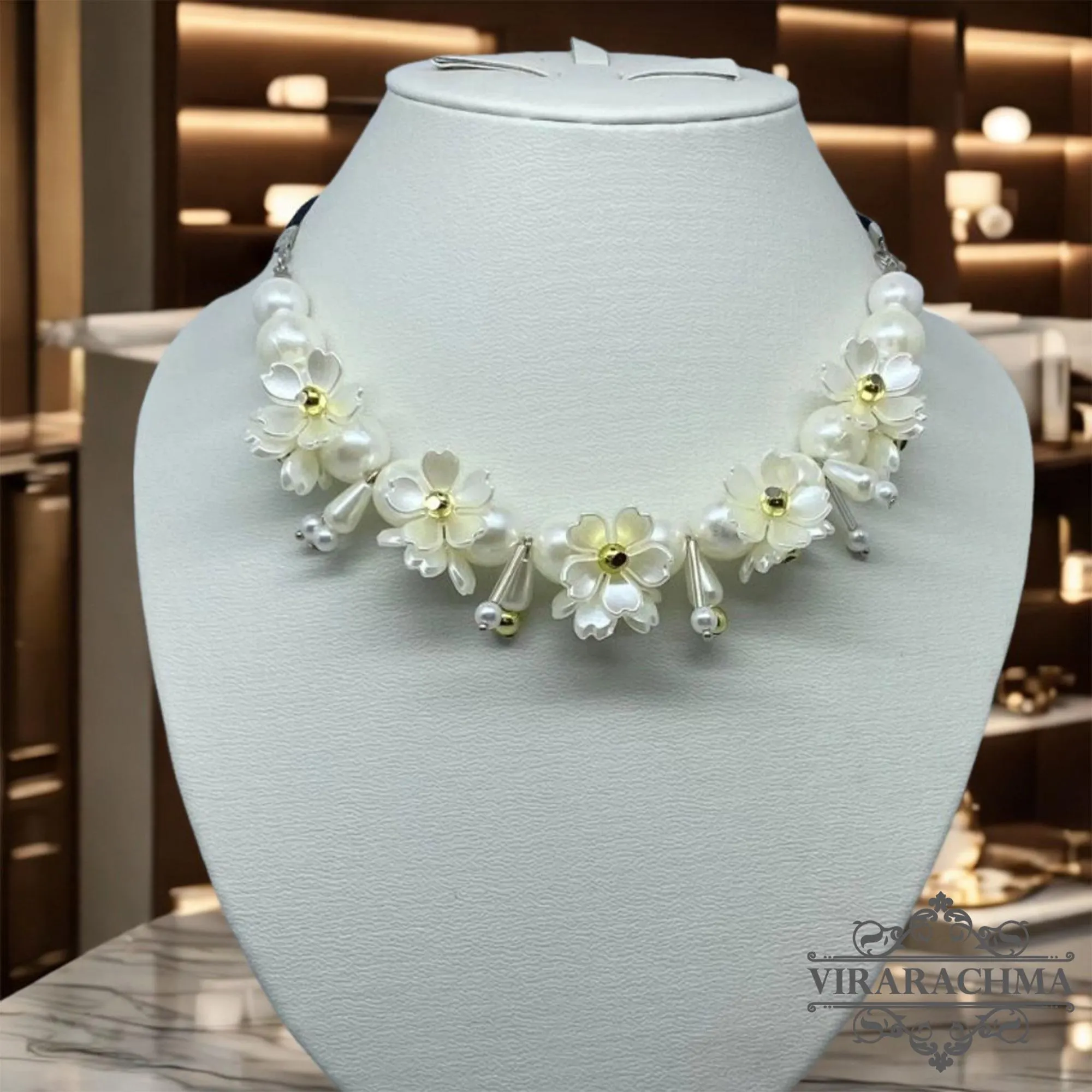Beautiful Hijab Necklace – Modern Muslim Fashion Accessories, Kebaya Necklace, Traditional Necklace, Ethnic Necklace, Bali Necklace