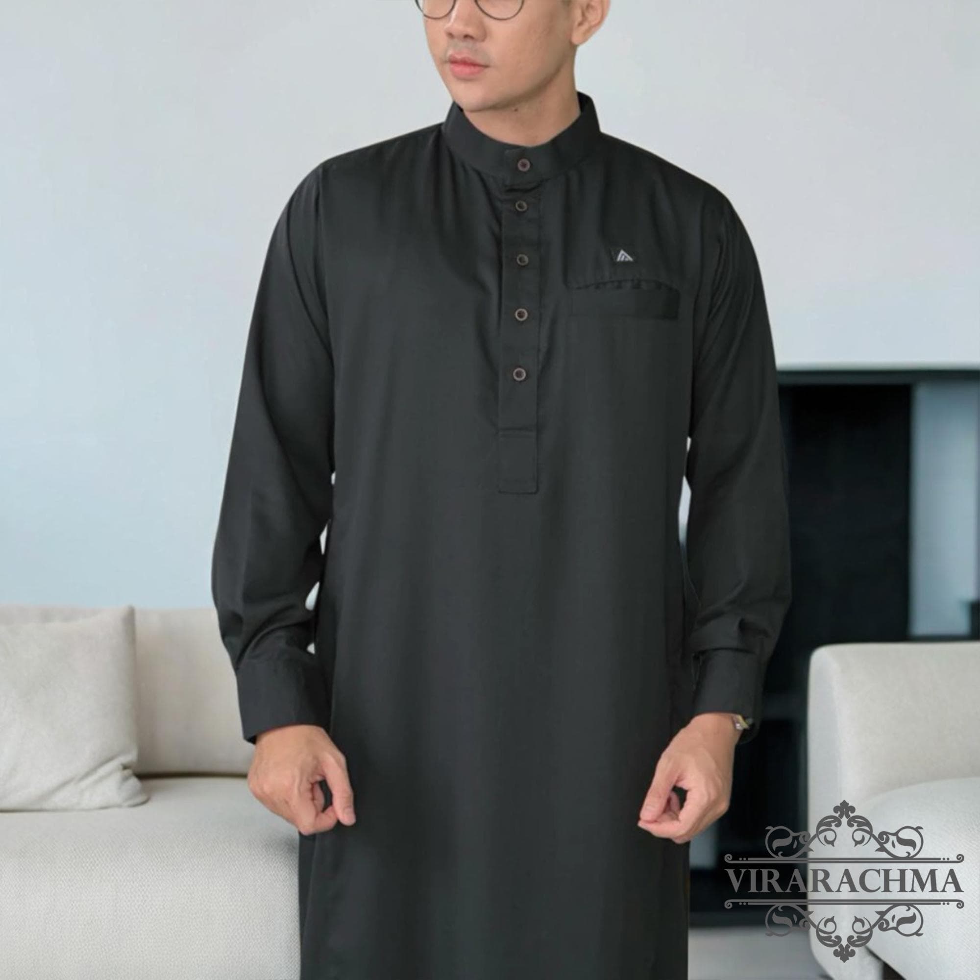 Adult Men's Robe with Cuff Sleeves - Stylish & Comfortable Robe, Islamic Clothing, Muslim Fashion, Traditional Wear, Arabic Style