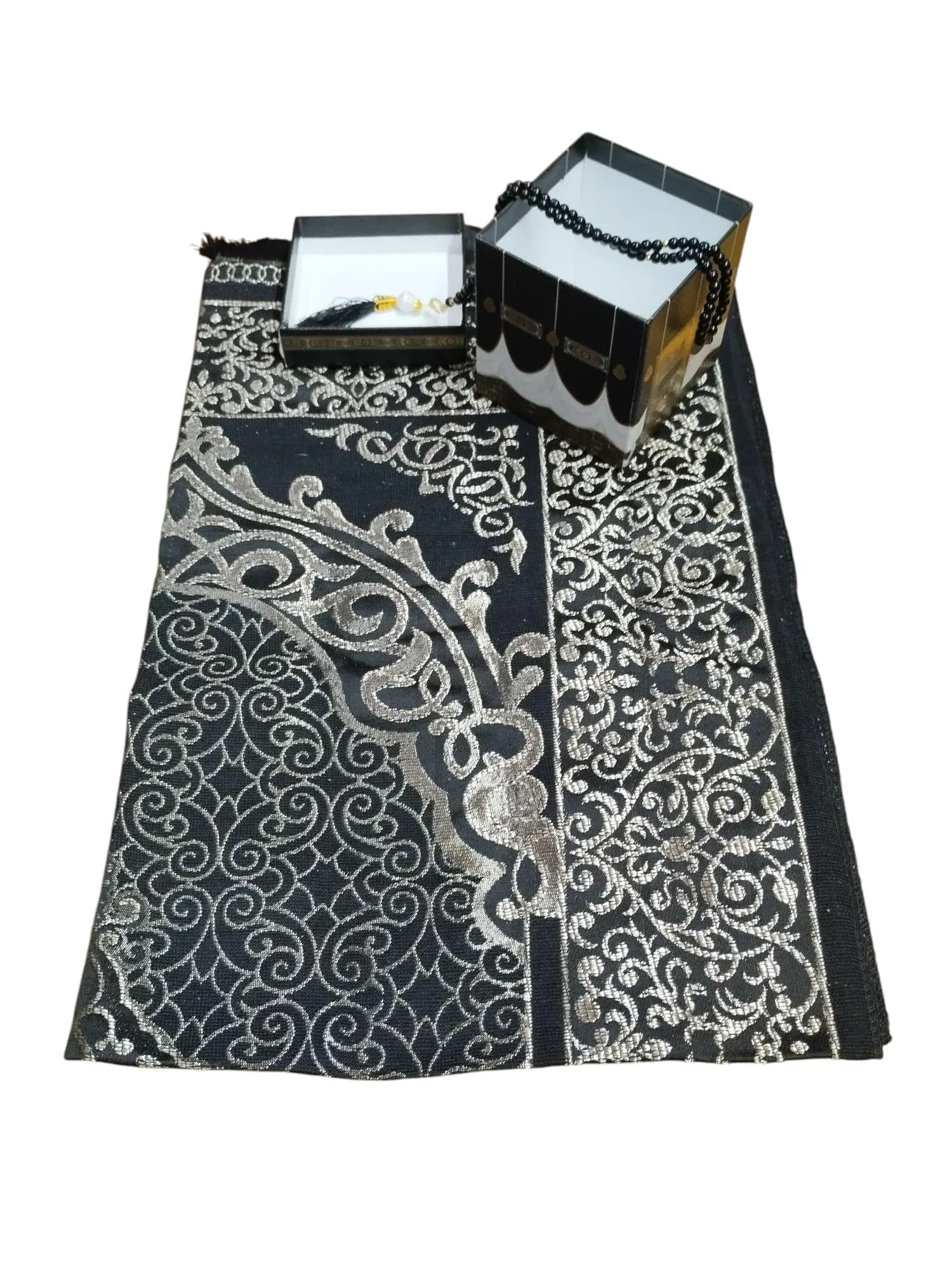 Ideal Gift Kaba Box with Prayer Mat rugs Janamaz and Tasbeeh