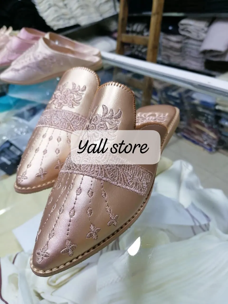 Handmade Moroccan Babouches, Embroidered Leather Slippers - image 4