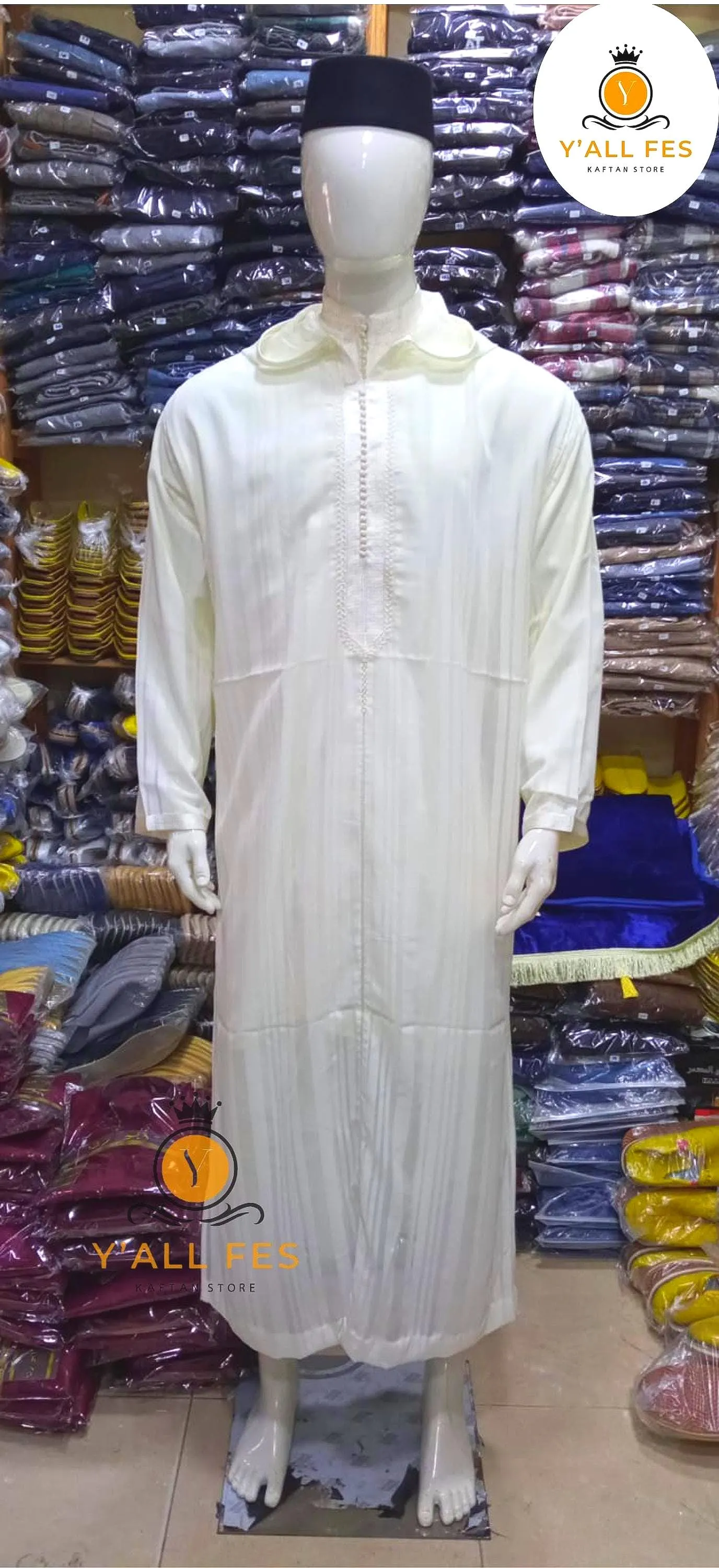 Handmade Moroccan Djellaba - Stitched Islamic Menswear - image 3