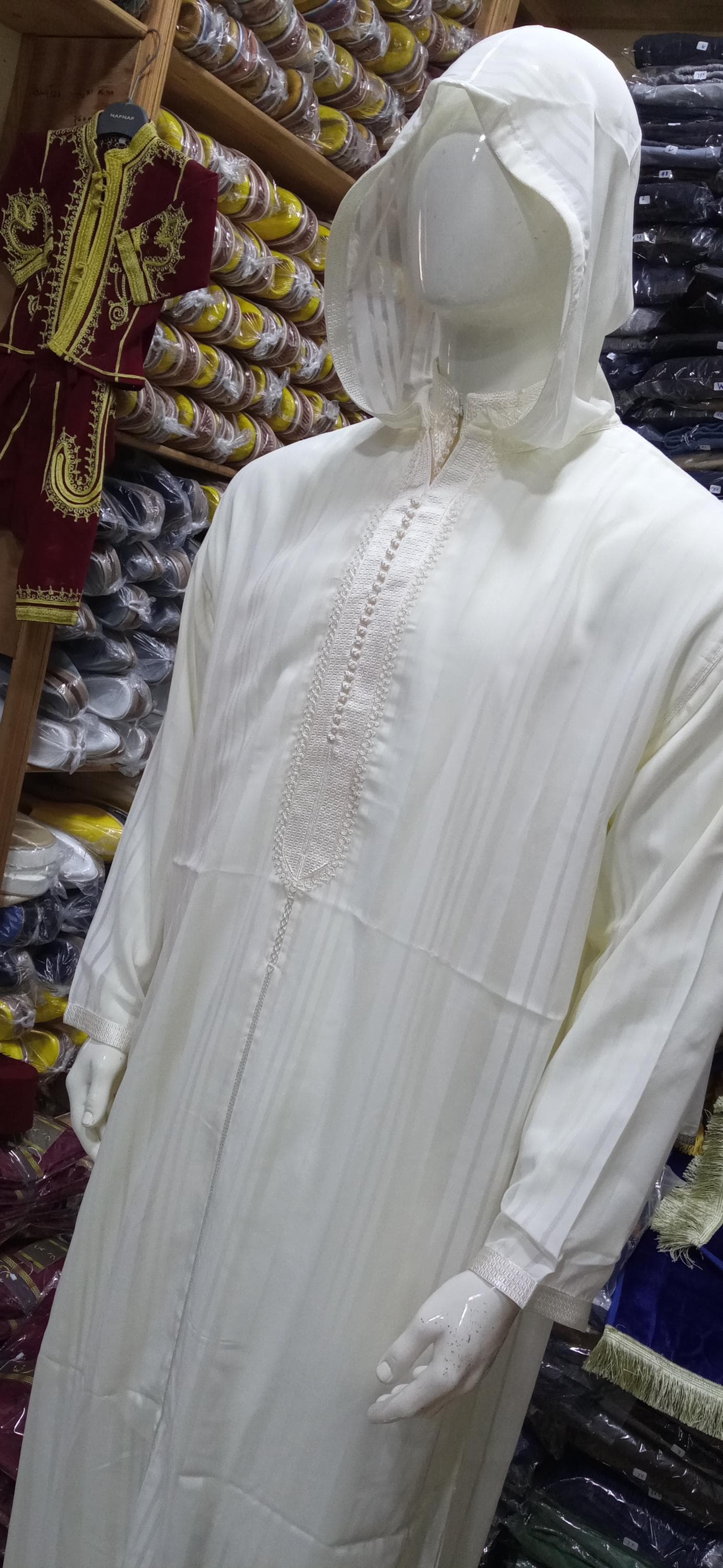 Handmade Moroccan Djellaba - Stitched Islamic Menswear - image 4