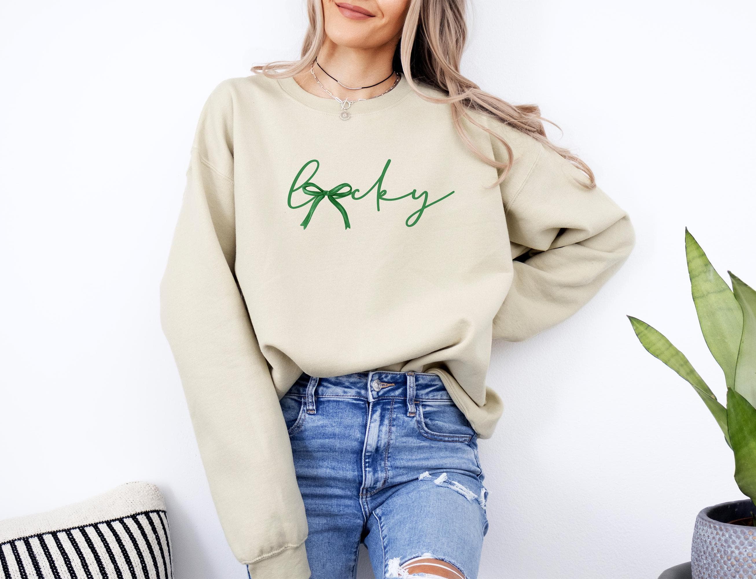 Women's St Patricks Day Sweatshirt, Cute St Patricks Day Sweatshirt, Irish Shirt, Lucky Shirt, Lucky Sweatshirt, St Patricks Day Shirt - image 2