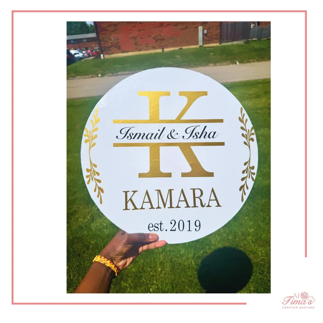 Personalized Custom Couple Name Sign