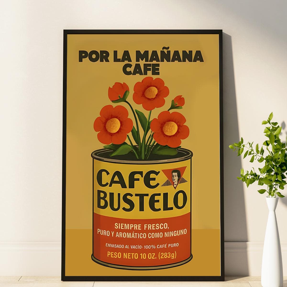 Vintage Cafe Bustelo Coffee Wall Art Poster Retro Coffee Poster Spanish Home Decor Hispanic Latino Coffee Art Debi Tirar Mas Fotos Art - image 4