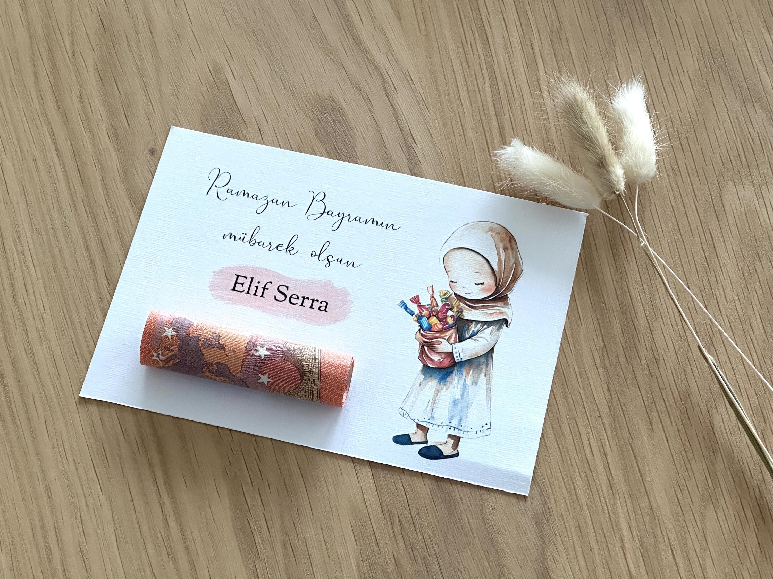 Personalisierte Ramadan Geldkarte - Eid Mubarak Geschenk für Kinder - image 5