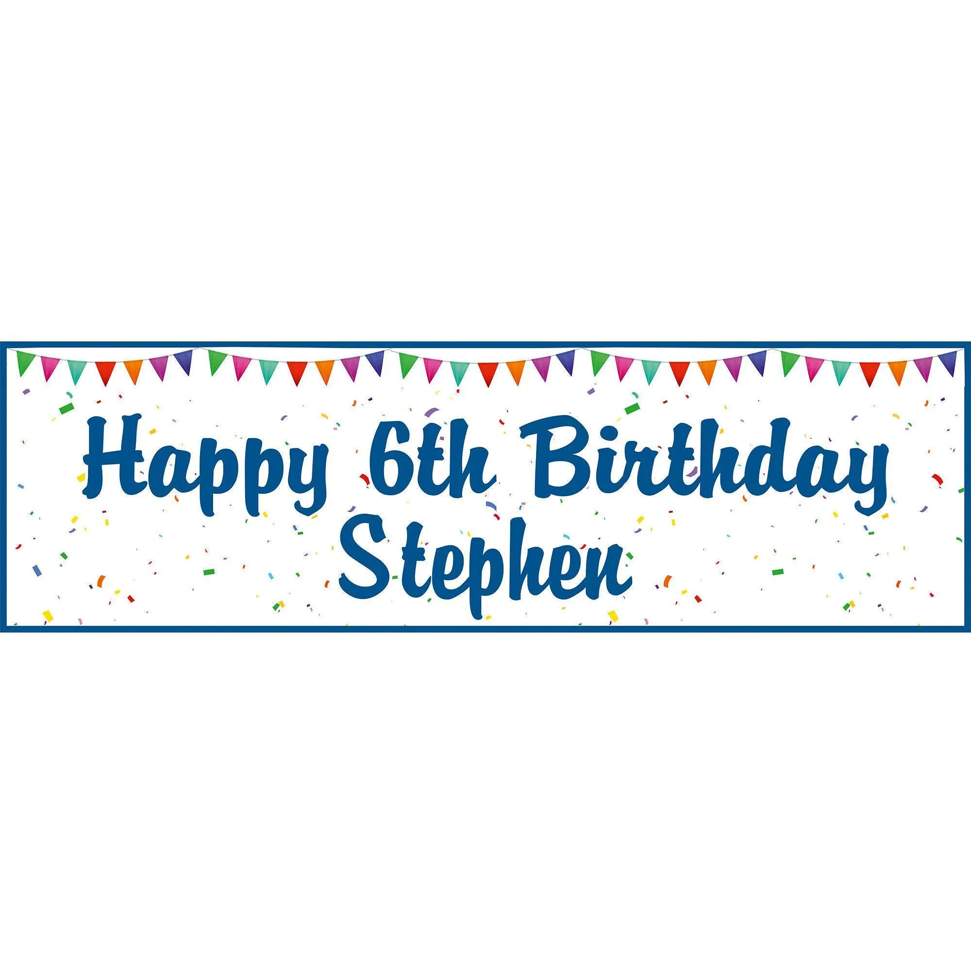 2 personalised birthday party banner kids children adults birthday -1st 2nd 18th 21st 30th 40th 50th 60th 70th 80th birthday decorations - image 3
