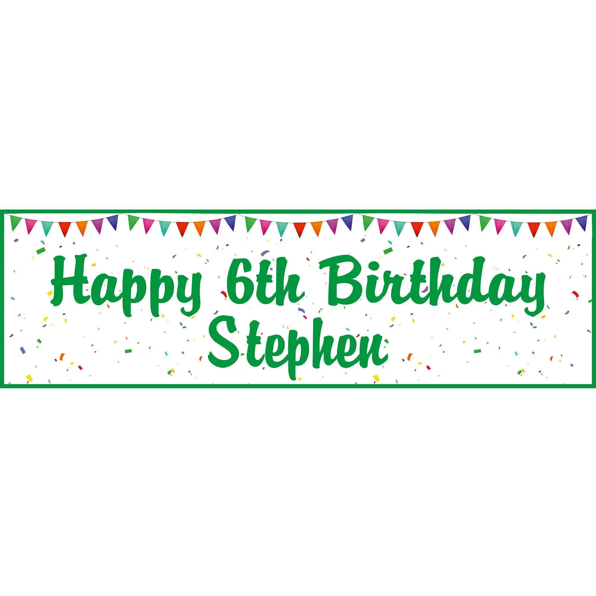 2 personalised birthday party banner kids children adults birthday -1st 2nd 18th 21st 30th 40th 50th 60th 70th 80th birthday decorations - image 4
