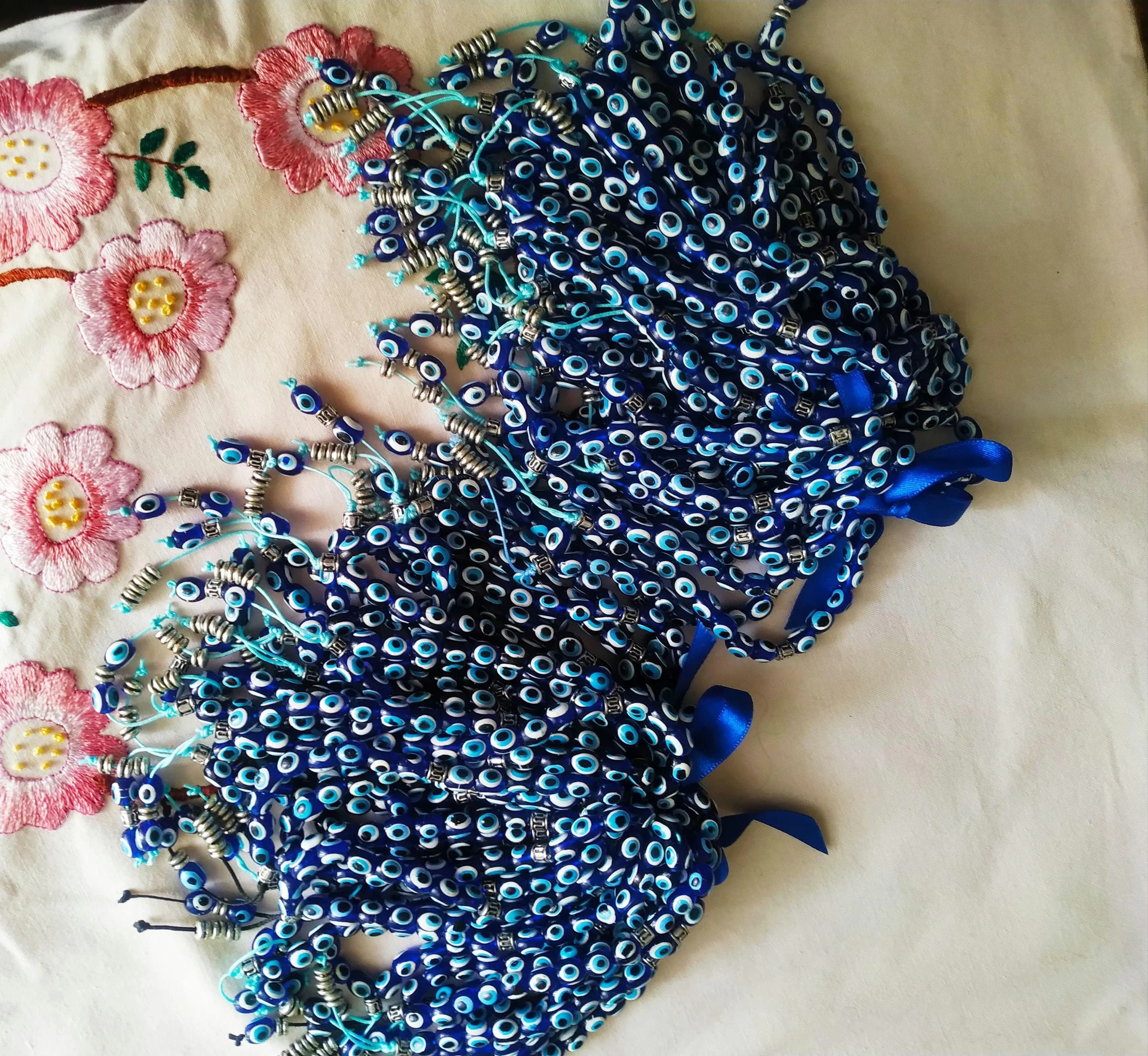 Evil eye komboloi,prayer bead , tasbeeh, greek komboloi, greek worry bead, wedding favor, evil eye wedding komboloi, greek komboloi favo - image 3