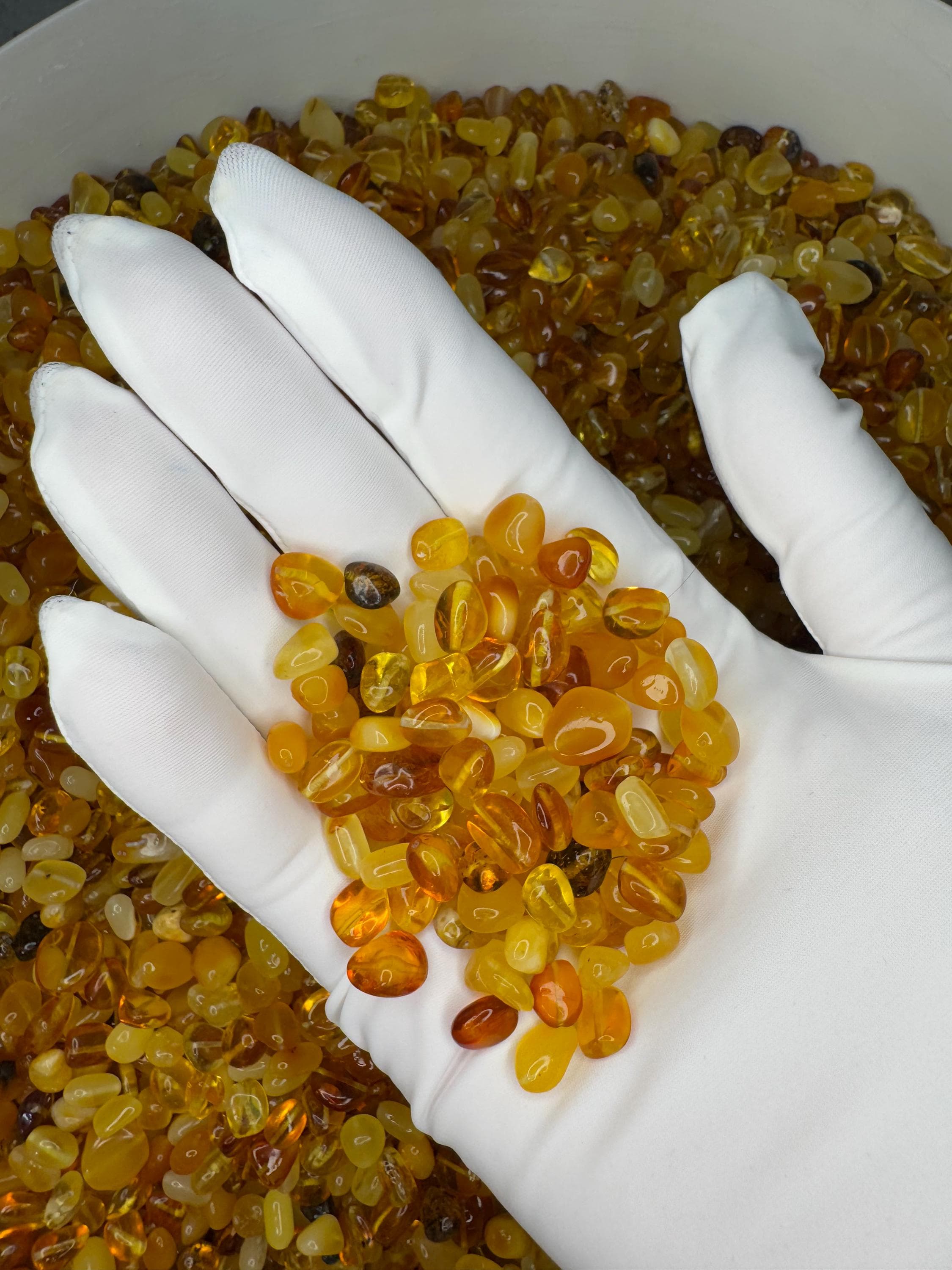 Loose Baltic Amber Beads: Polished Honey Cognac Gemstones - image 3