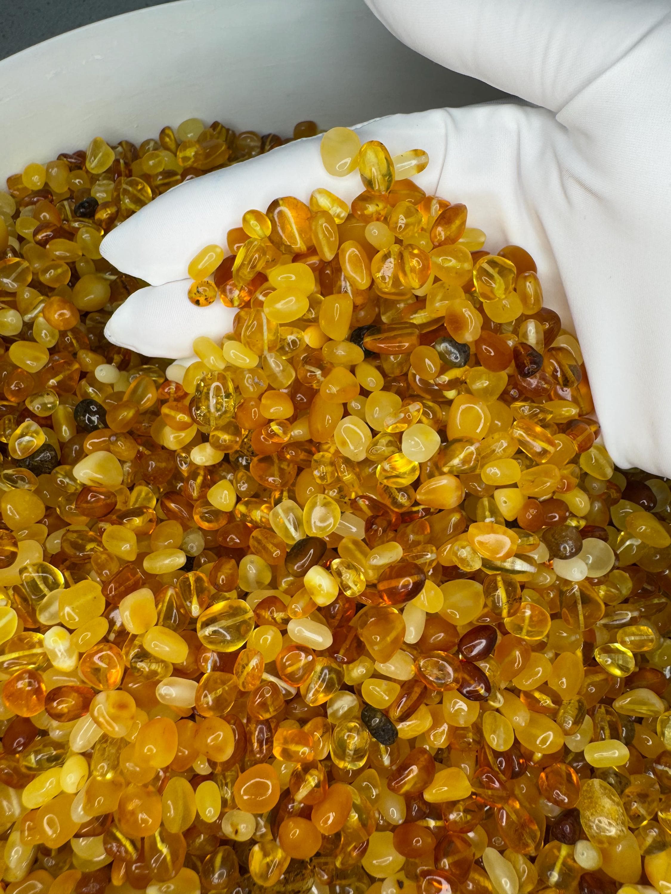 Loose Baltic Amber Beads: Polished Honey Cognac Gemstones - image 4