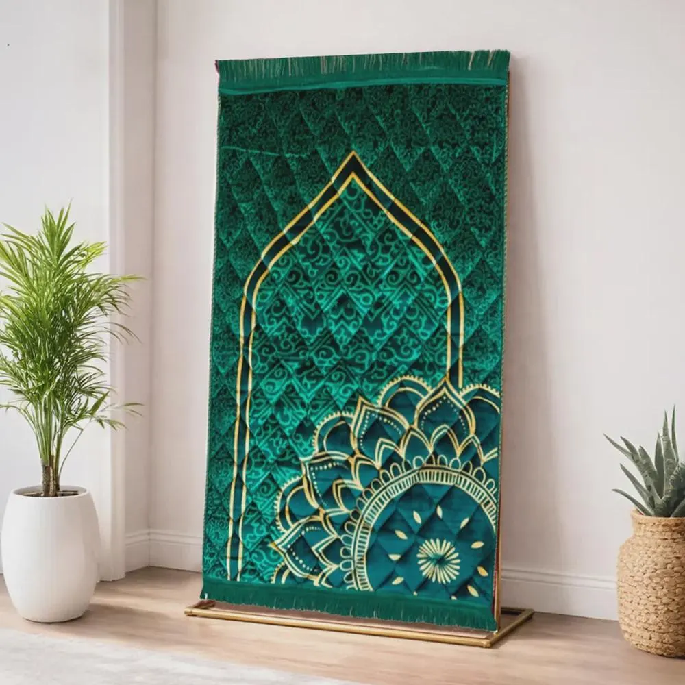 Luxury Prayer Mat for Muslims, Soft Cushioned Janamaz, Islamic Prayer Rug, Thick Padded Salah Mat, Muslim Gift, Waterproof Back Prayers - image 3