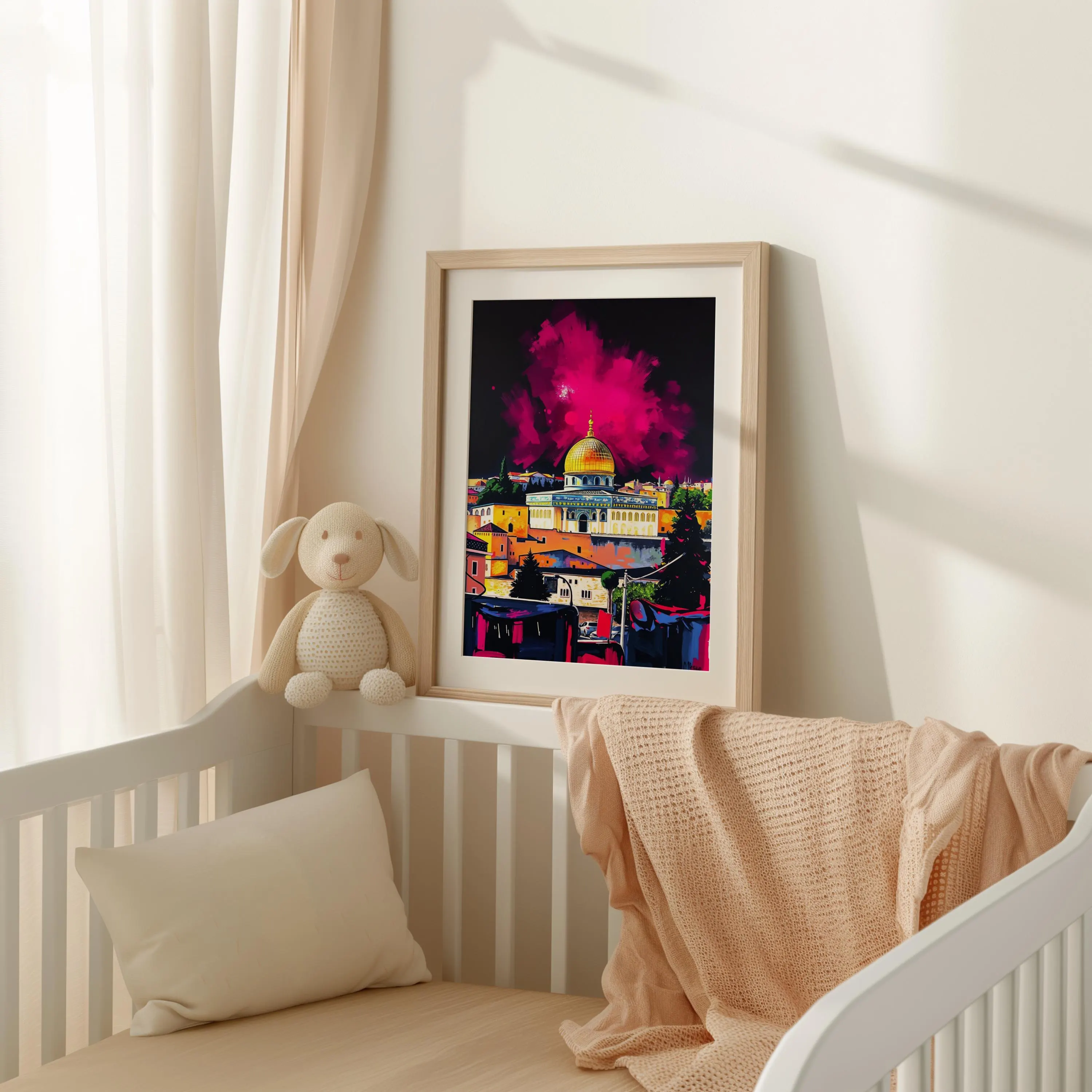 Dome of the Rock Art Print: Jerusalem Abstract Painting (Digital Download) - image 5
