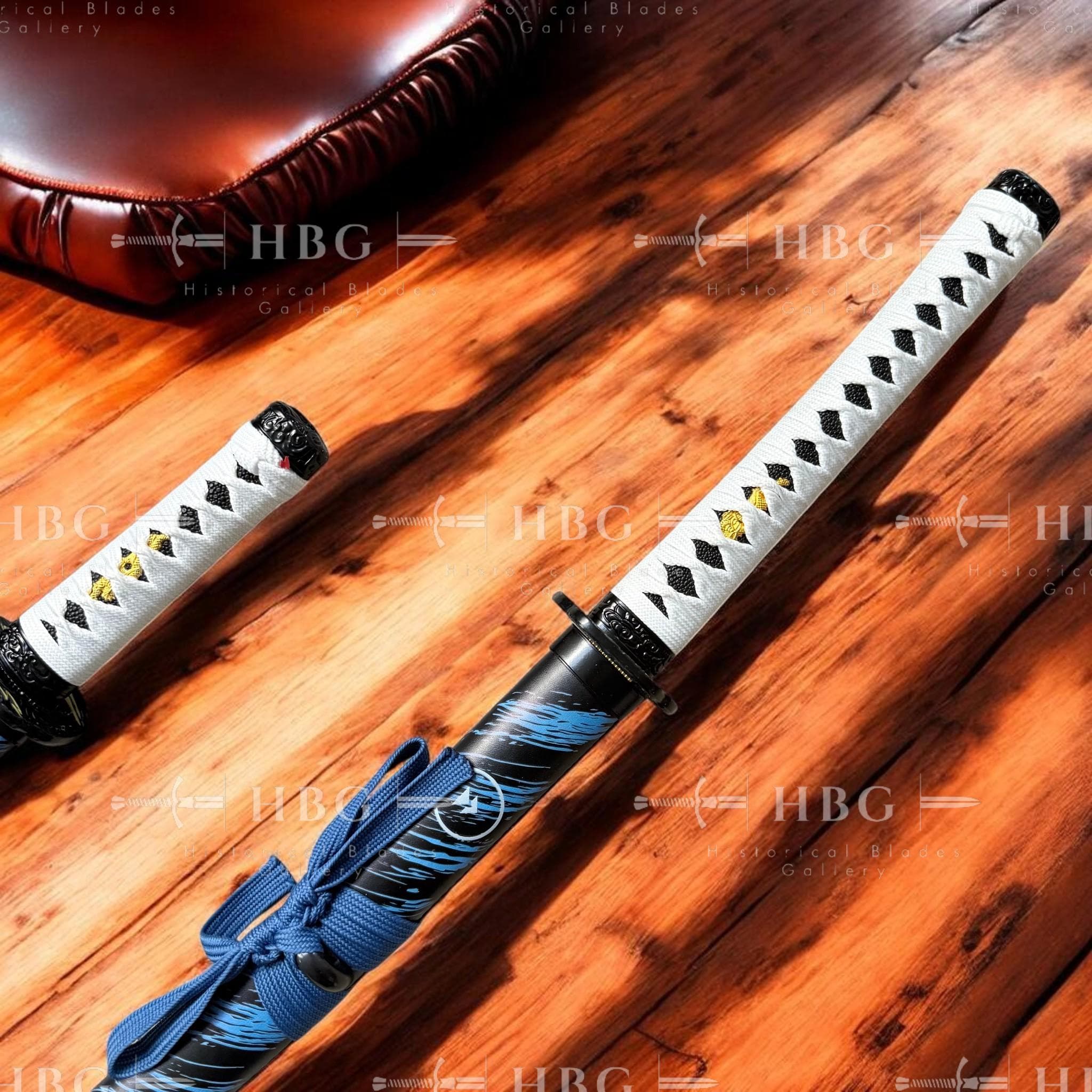 Ghost of Tsushima Sword Set, Sakai Katana and Tanto Replica, Samurai Cosplay Display - image 4