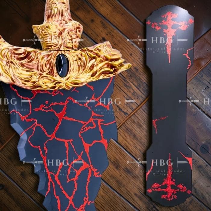 Maliketh Black Blade Replica, Elden Ring Sword, 118cm Metal Cosplay Display Prop - image 5