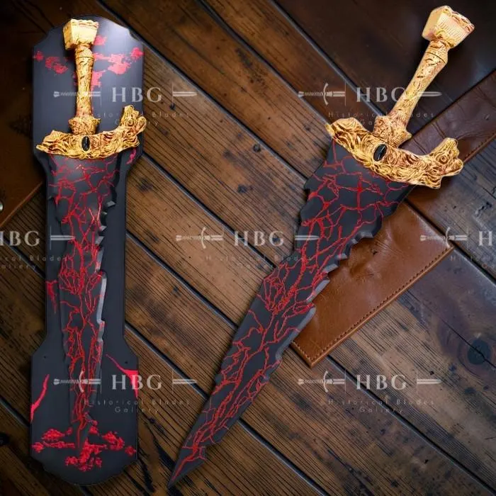 Maliketh Black Blade Replica, Elden Ring Sword, 118cm Metal Cosplay Display Prop - image 3