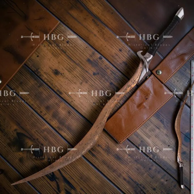 Bloodhound Fang Replica, Elden Ring Sword, Curved Metal Display Sword, 120cm or 84cm, Cosplay Prop, Gaming Collectible - image 2
