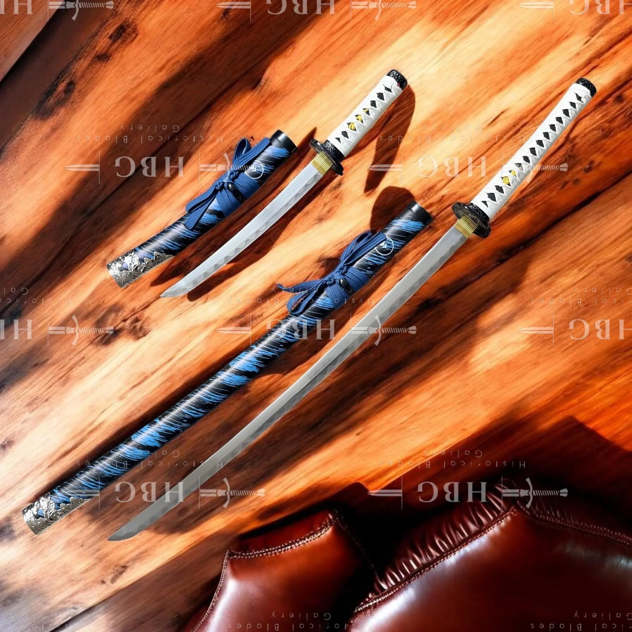 Ghost of Tsushima Sword Set, Sakai Katana and Tanto Replica, Samurai Cosplay Display - image 2
