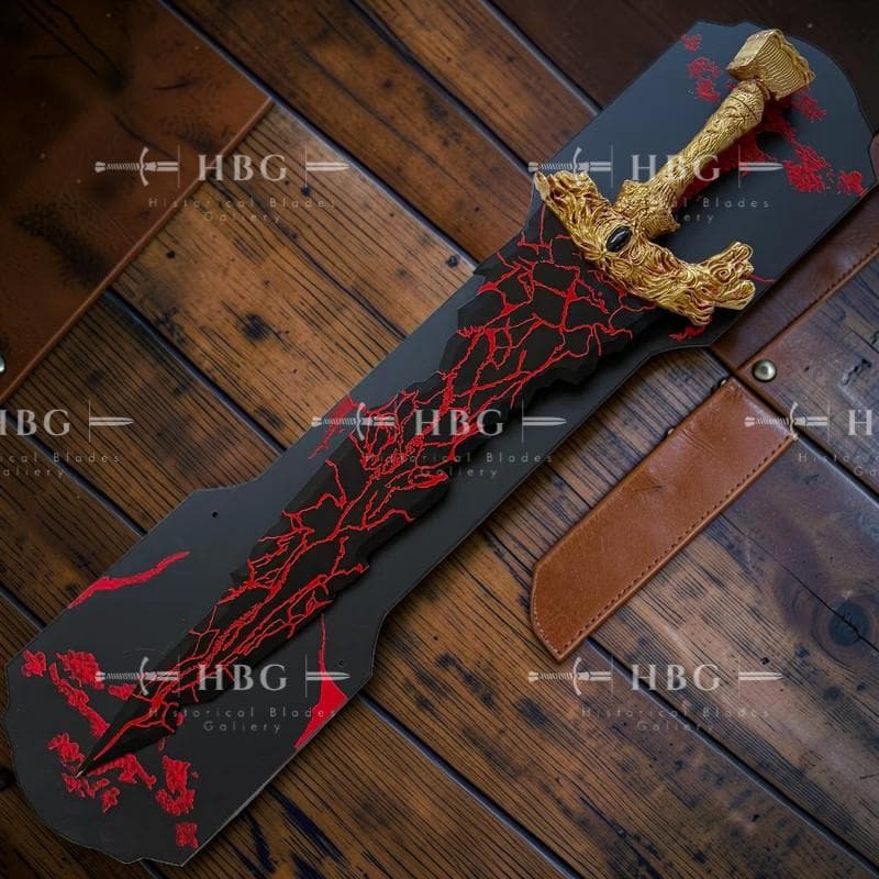 Maliketh Black Blade Replica, Elden Ring Sword, 118cm Metal Cosplay Display Prop - image 4