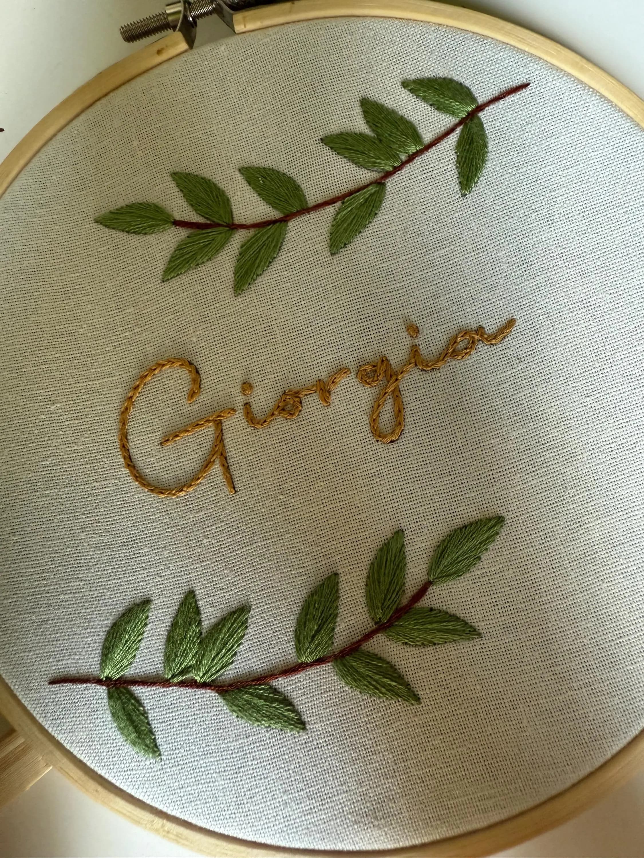 Custom Baby Name Embroidery Hoop-Nursery Wall Art Decor-Baby Announcement Embroidery Sign-Personalized Newborn Gift- Custom Baby Shower Gift - image 4