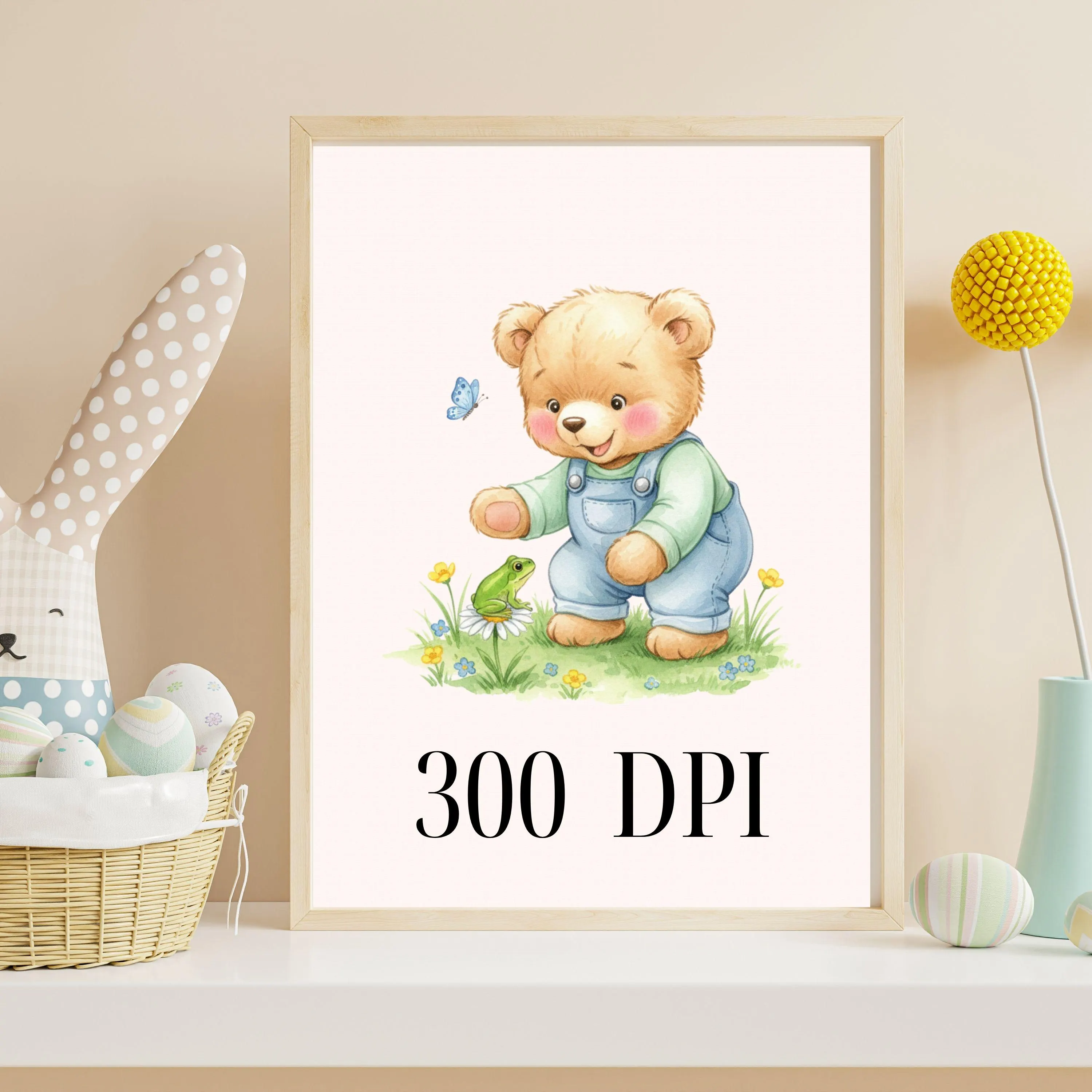 15 Watercolor Spring Teddy Clipart, Cute Teddy Bear PNG, Spring Animal Clipart, Seasonal Clipart, Scrapbook, Junk Journal, Digital Download - image 4