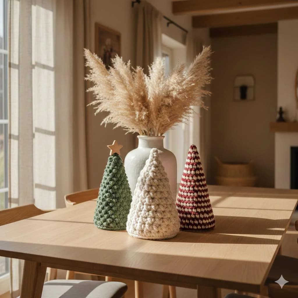 Evergreen Crochet Tree Pattern, Cone Holiday Decor (PDF Download) - image 5