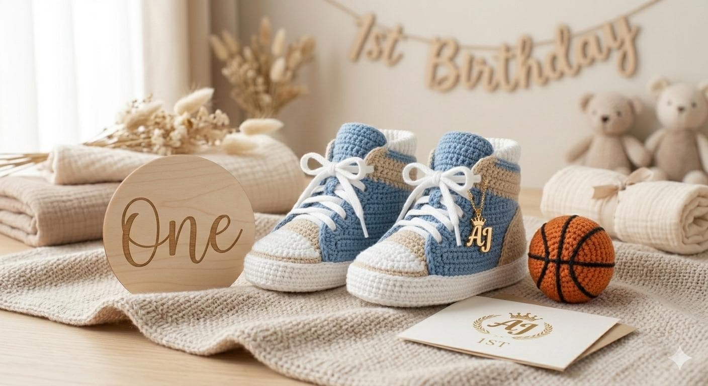 Crochet Baby Sneakers Pattern | High Top Newborn Booties (PDF Pattern)