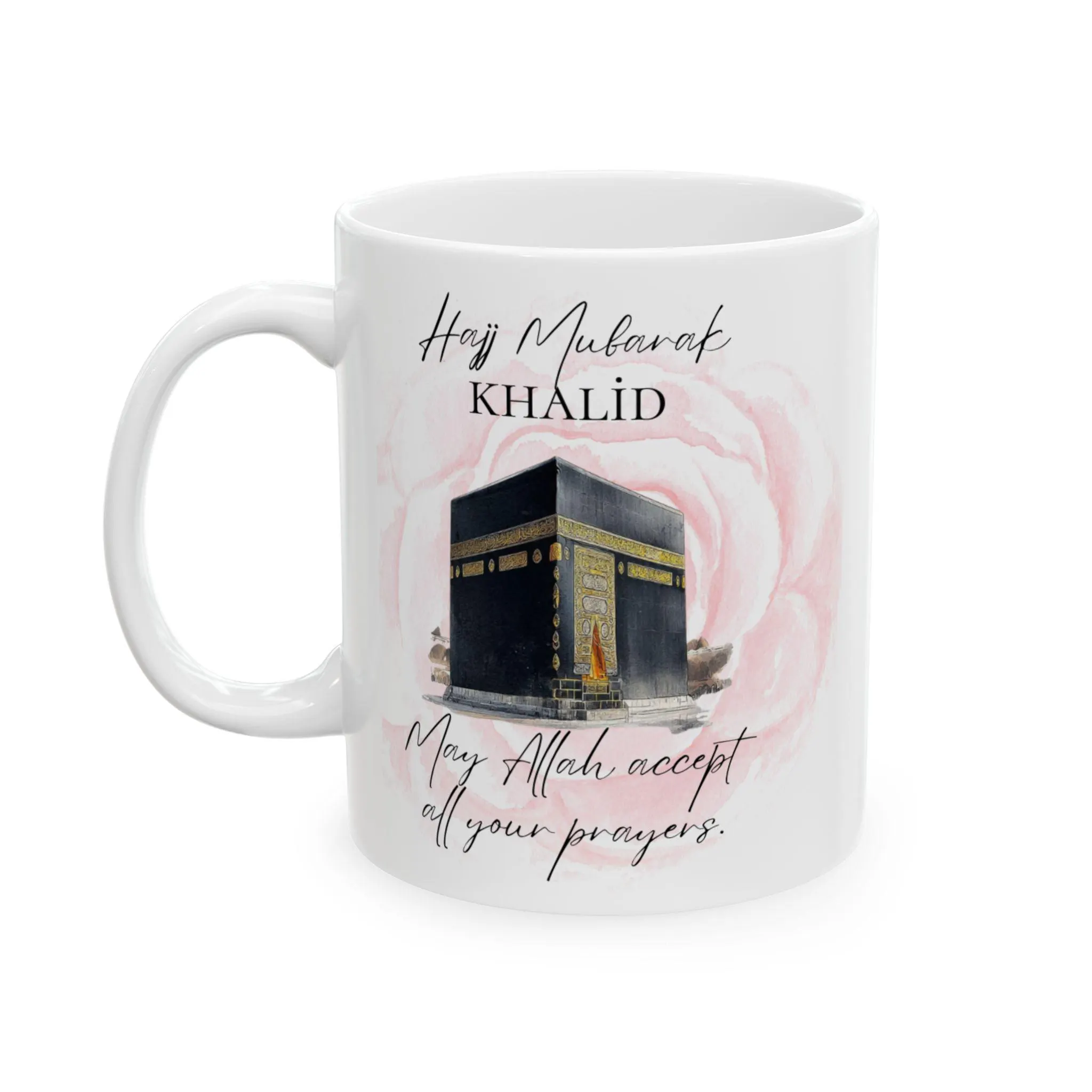 Personalised Name Hajj or Umrah Mug | Custom Muslim Gift | Kaaba Mug | Hajj Mubarak / Umrah Mubarak | Islamic Gift for Pilgrims | Duaa Mug - image 4