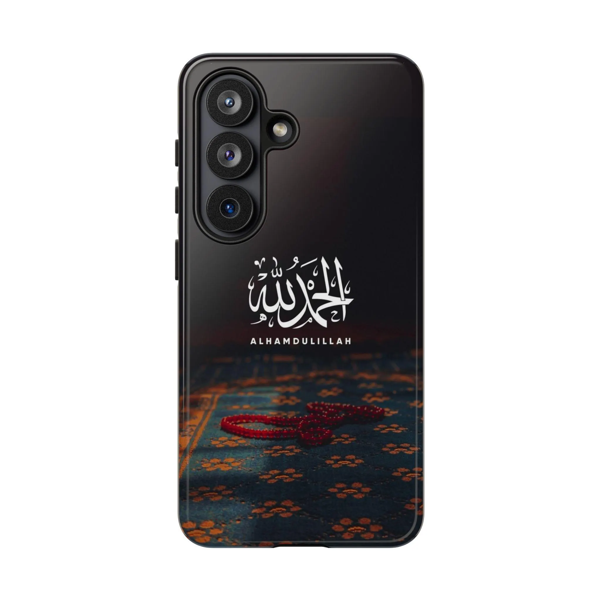 Islamic Phone Case | Alhamdulillah | Prayer Beads Tasbih | Dark Muslim Case | Arabic Calligraphy | Tough iPhone Samsung Case | Muslim Gift - image 4