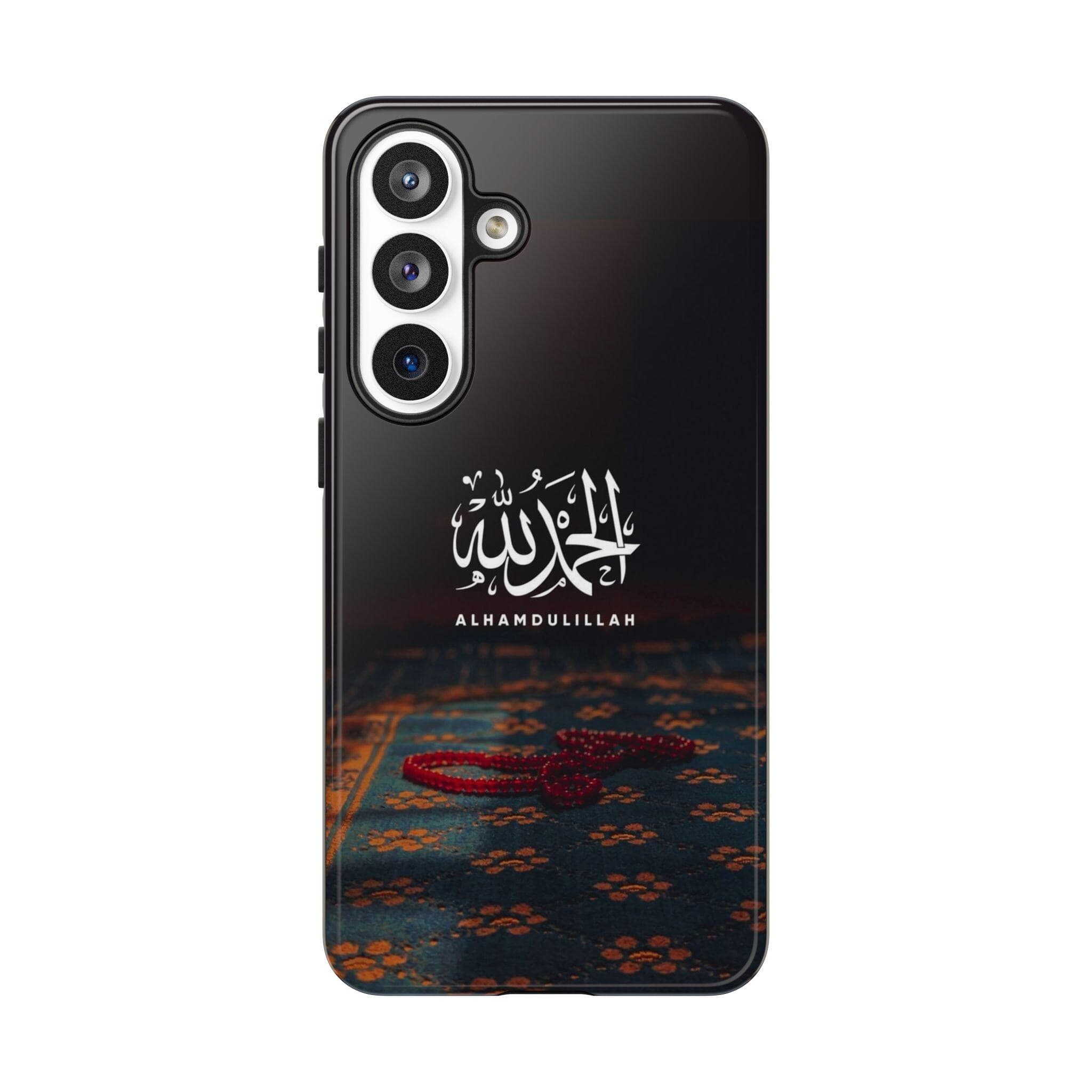 Islamic Phone Case | Alhamdulillah | Prayer Beads Tasbih | Dark Muslim Case | Arabic Calligraphy | Tough iPhone Samsung Case | Muslim Gift - image 5