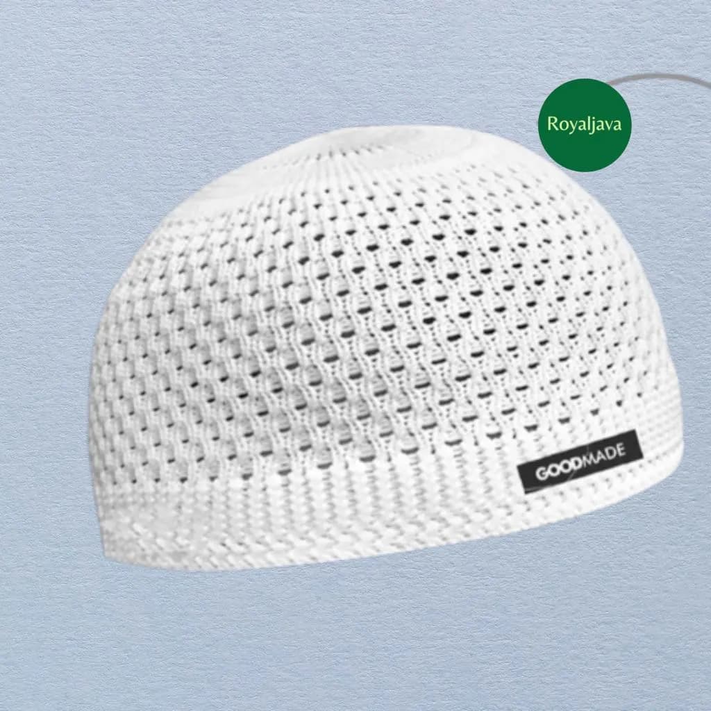 Knit Kufi Cap – Breathable Polyester Muslim Prayer Hat - image 3