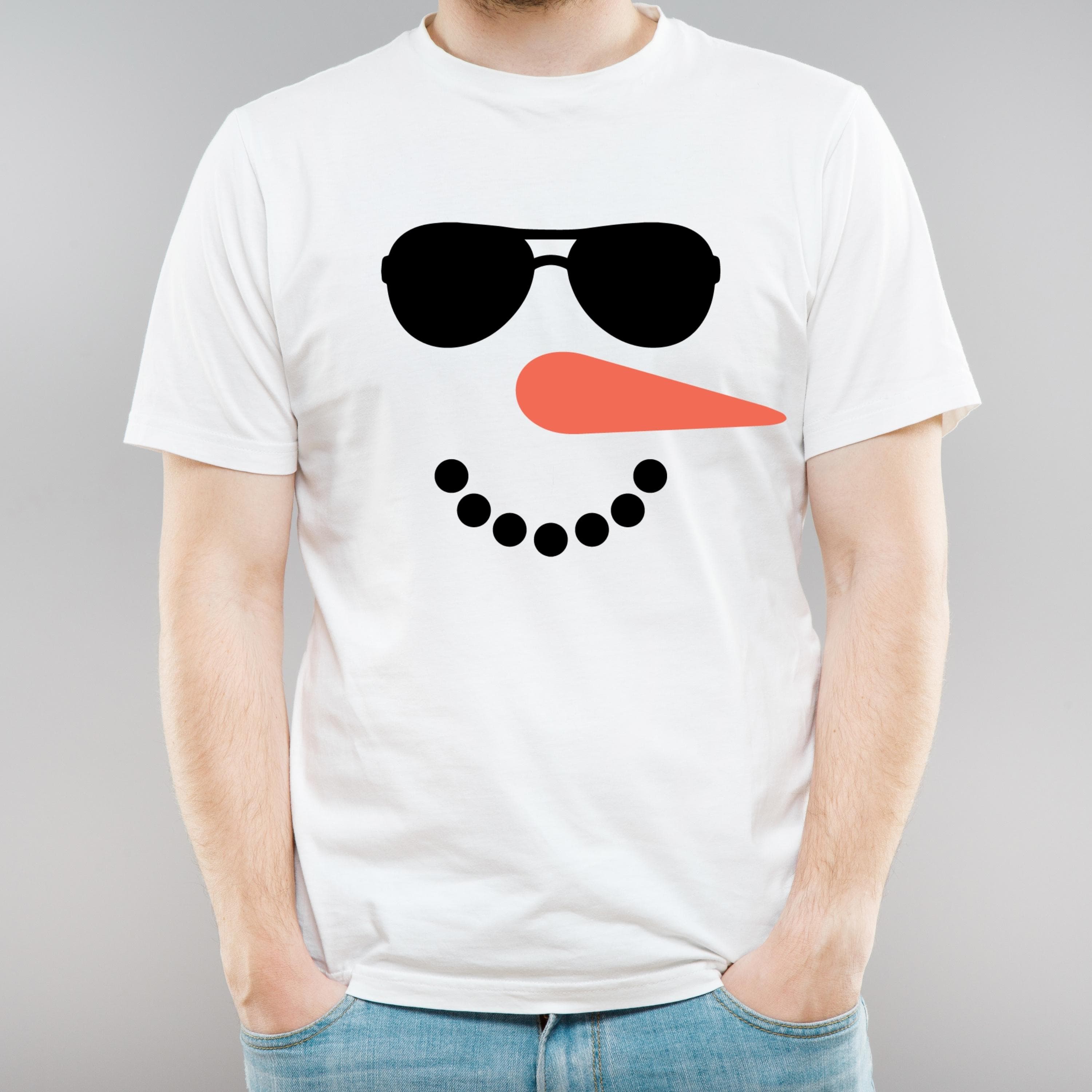 Snowman Faces SVG Bundle: 60 Winter Cut Files - image 2