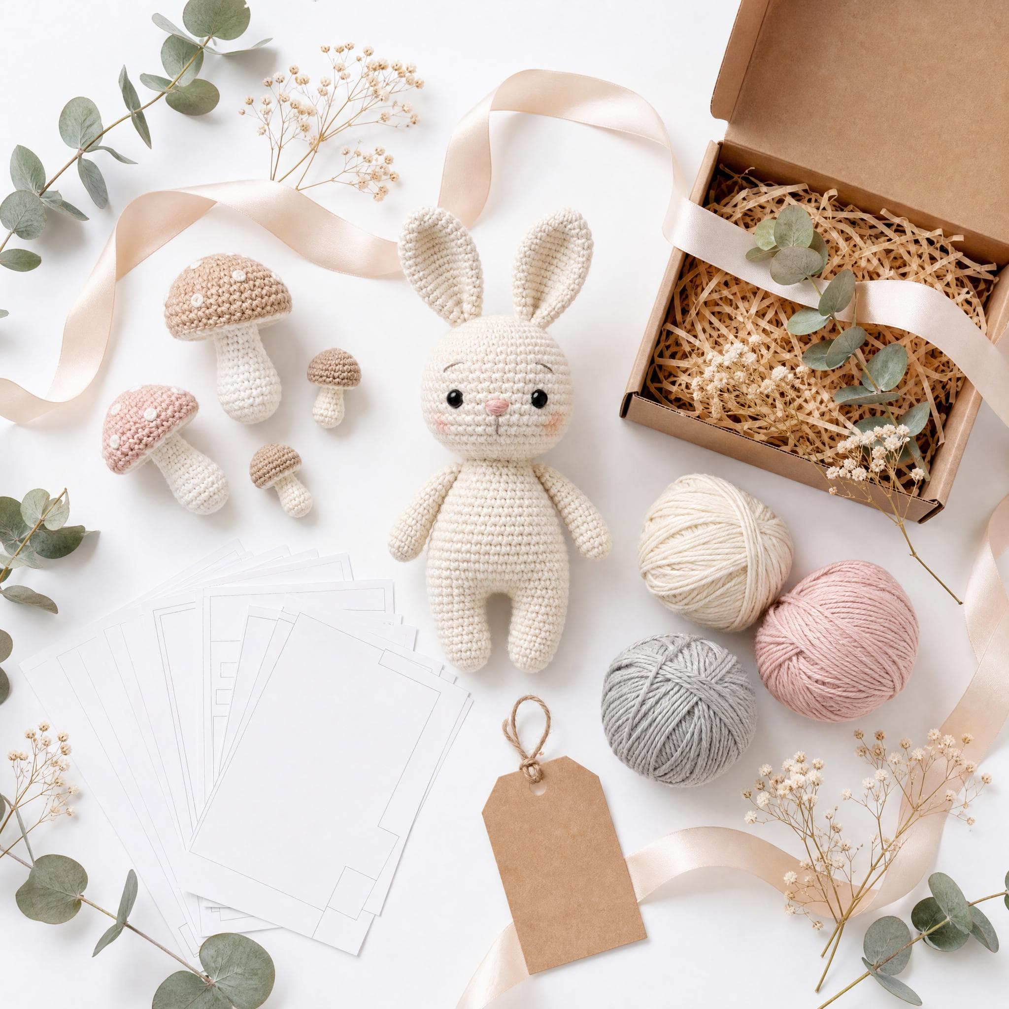 Crochet Bunny Amigurumi Pattern, Beginner Friendly PDF Tutorial (Digital Download) - image 5
