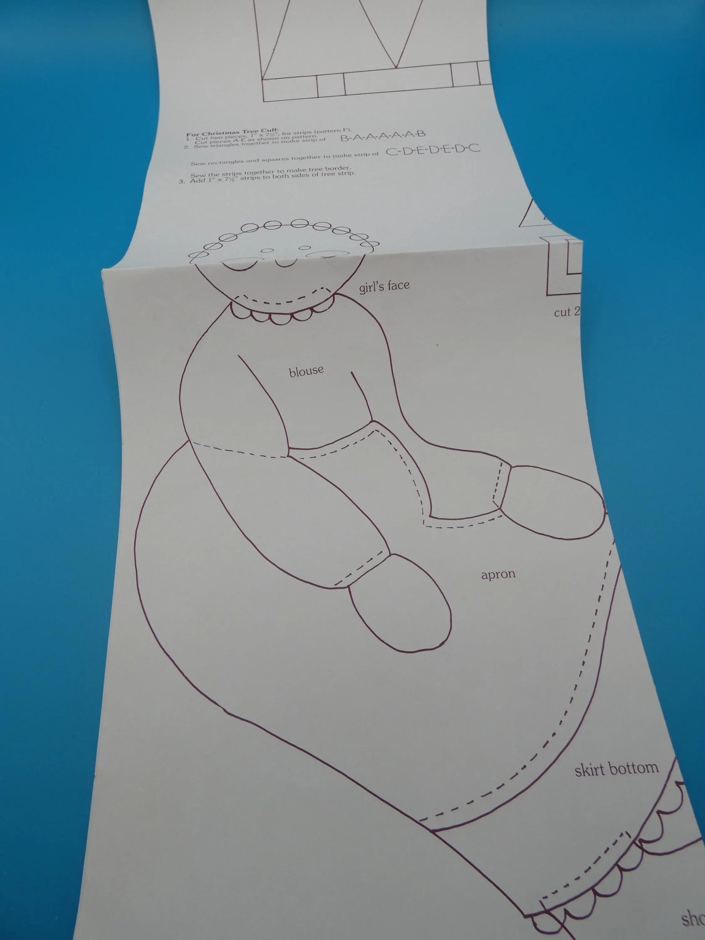 Vintage 1985 Christmas Stocking Pattern: Cranberry Kin (17") - image 5