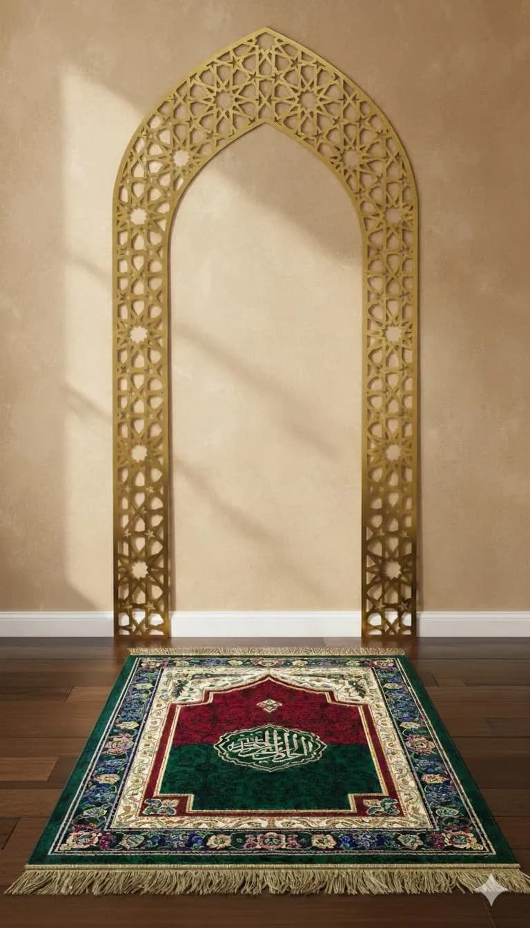 Mehrab Wall Art for Prayer Room, Namaz Decor Piece, Islamic Wall Art, Elegant Prayer Area Decor, Islamic Decor, Gift for Muslims Mihrab Art - image 4