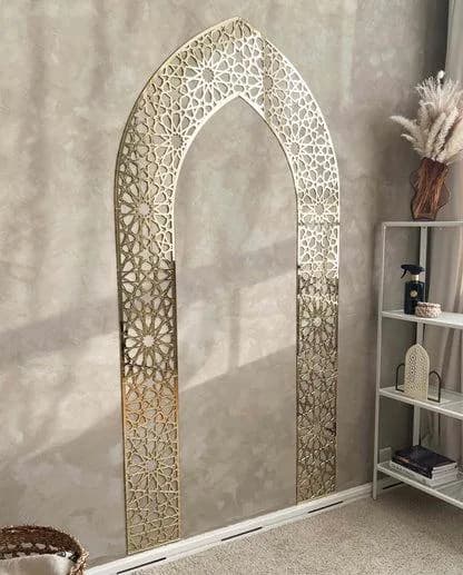 Mehrab Wall Art for Prayer Room, Namaz Decor Piece, Islamic Wall Art, Elegant Prayer Area Decor, Islamic Decor, Gift for Muslims Mihrab Art