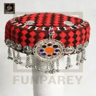 Halima Sultan Style Handmade Cap for Women & Girls with Elegant Jewellery Traditional Afghani Female Cap Perfect for Cultural Festive - image 3