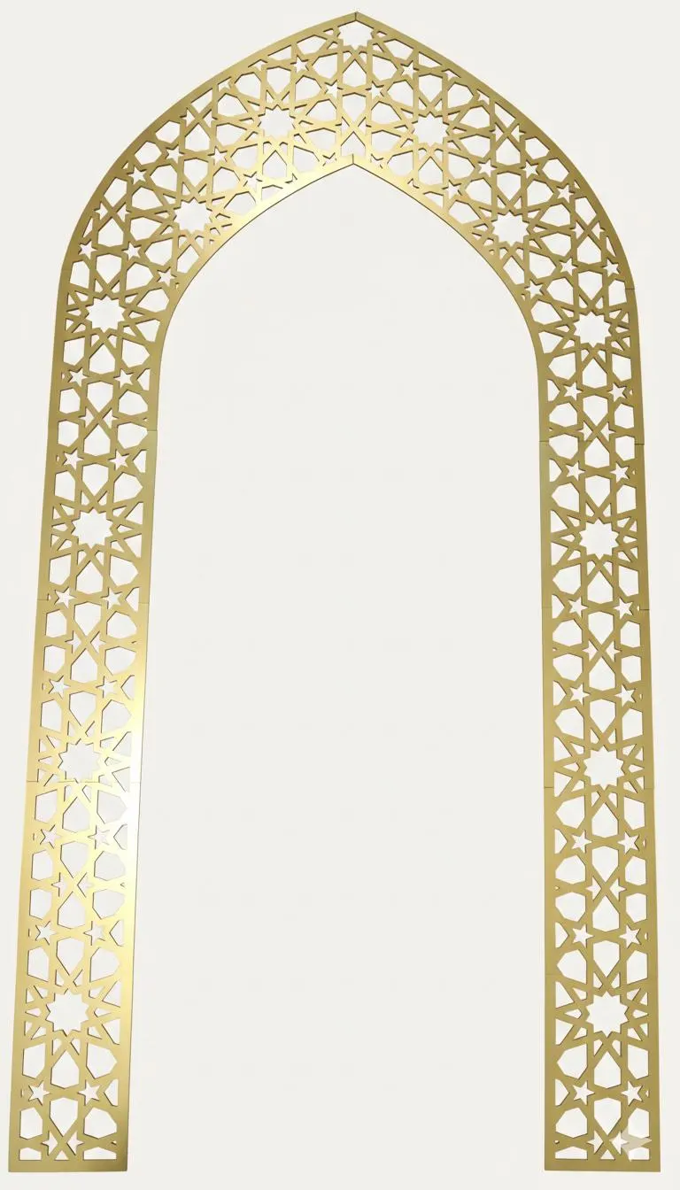 Mehrab Wall Art for Prayer Room, Namaz Decor Piece, Islamic Wall Art, Elegant Prayer Area Decor, Islamic Decor, Gift for Muslims Mihrab Art - image 3