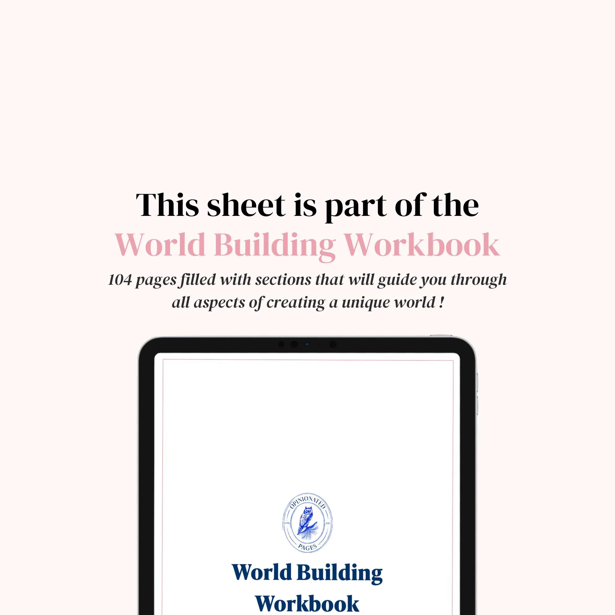 Locations Profile Sheets | NaNoWriMo Writers Workbook | Digital Printable | Goodnotes Notability | Writing Tool Template | Novel Planner - image 2