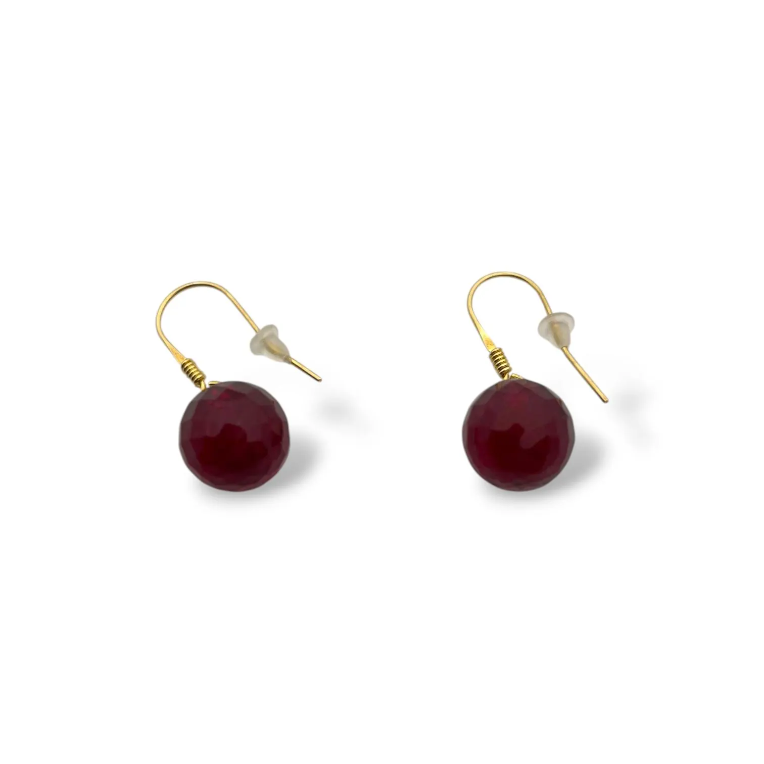 These stunning handmade Baltic amber earrings feature deep red, faceted gemstone beads set on 925 sterling silver hooks. The natural amber gemstones catch the light beautifully, adding a touch of elegance to any look. Lightweight and comfortable, these earrings are perfect for daily wear or special occasions. A thoughtful and unique gift for women who love timeless jewelry, these dangle earrings make an exquisite addition to any jewelry collection.