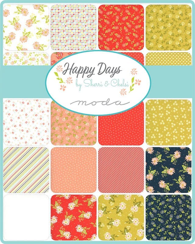 Moda Layer Cake, Pre Cut 10" Squares, Quilting Layer Cake, Layer Cake Fabrics, Moda Precuts, Quilting Precuts, Happy Days Collection - image 4