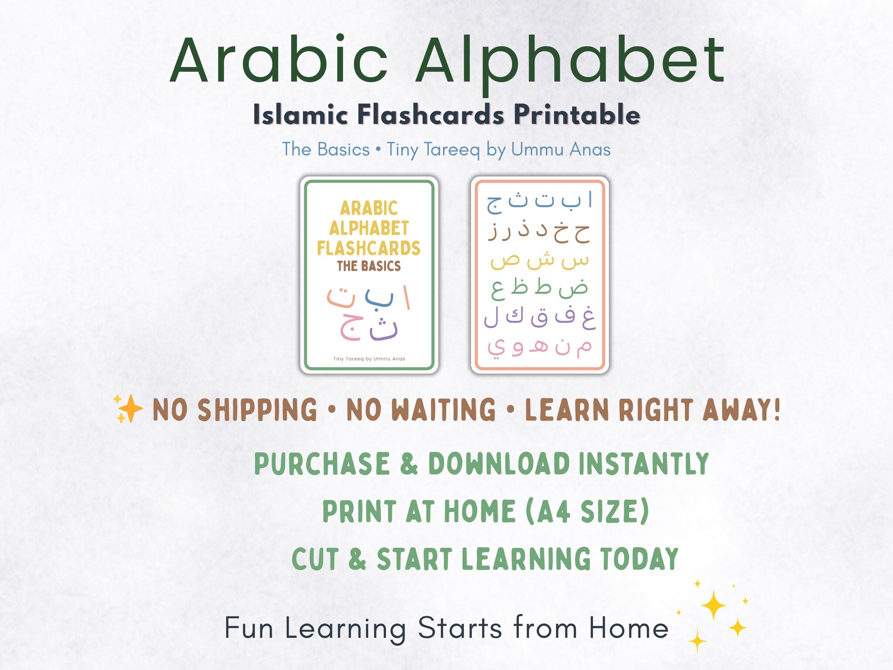 Arabic Alphabet Flashcards: Arabic Letter Learning (Printable PDF) - image 5
