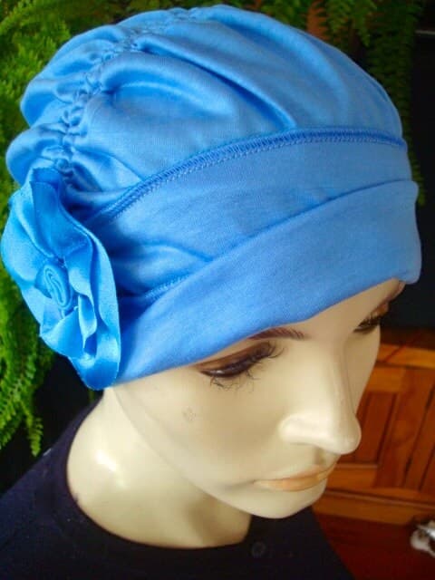 slouchy hat womens slouchy hat soft hat tuquoise hat womens tams tams summer slouchy hat womens turban womens chemo hat chemo headwear - image 4