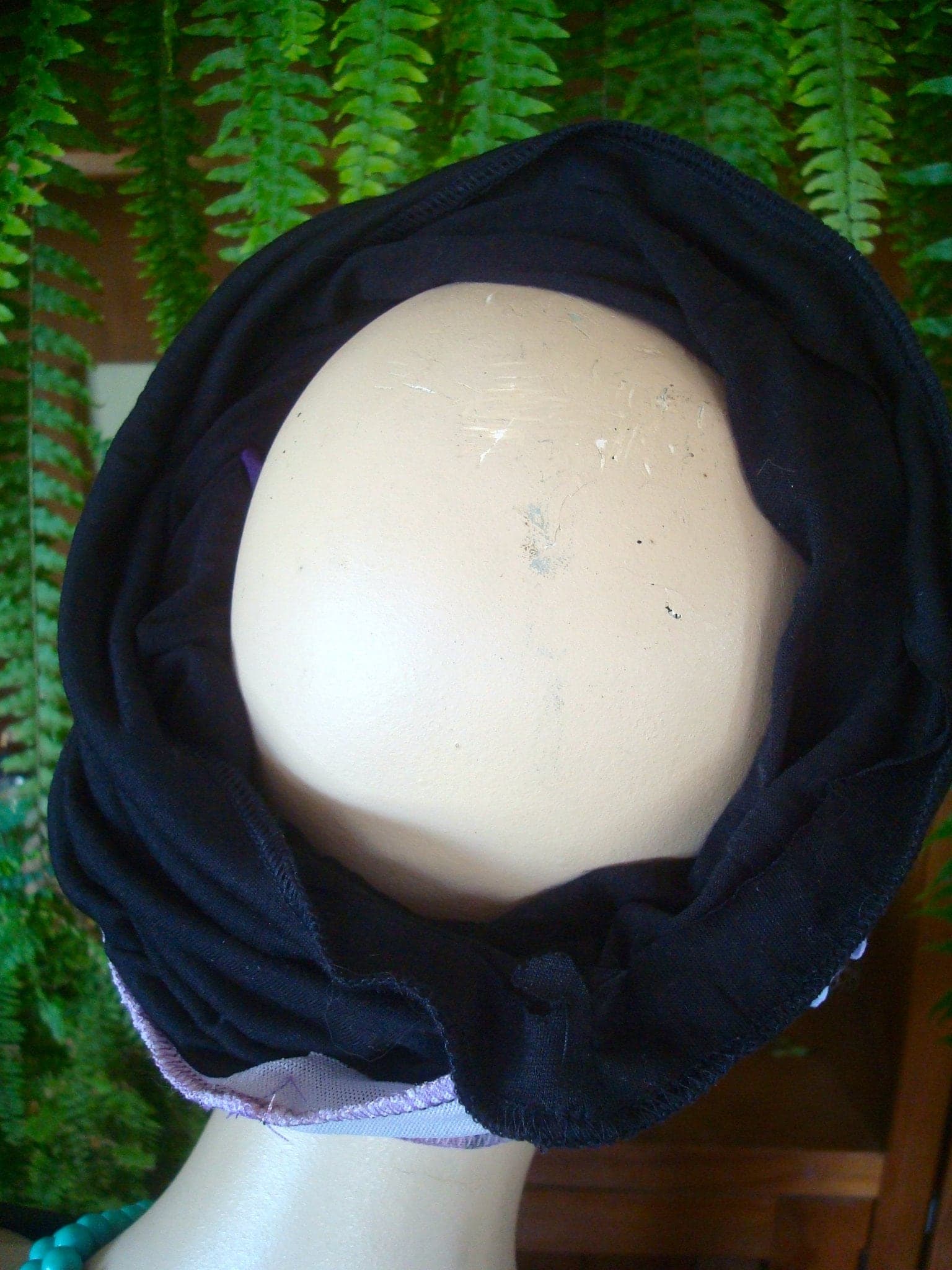 womens headband deep headband womens headwrap chemo headwrap chemo headscarf womens headcover soft headwrap womens turban layered headband - image 4