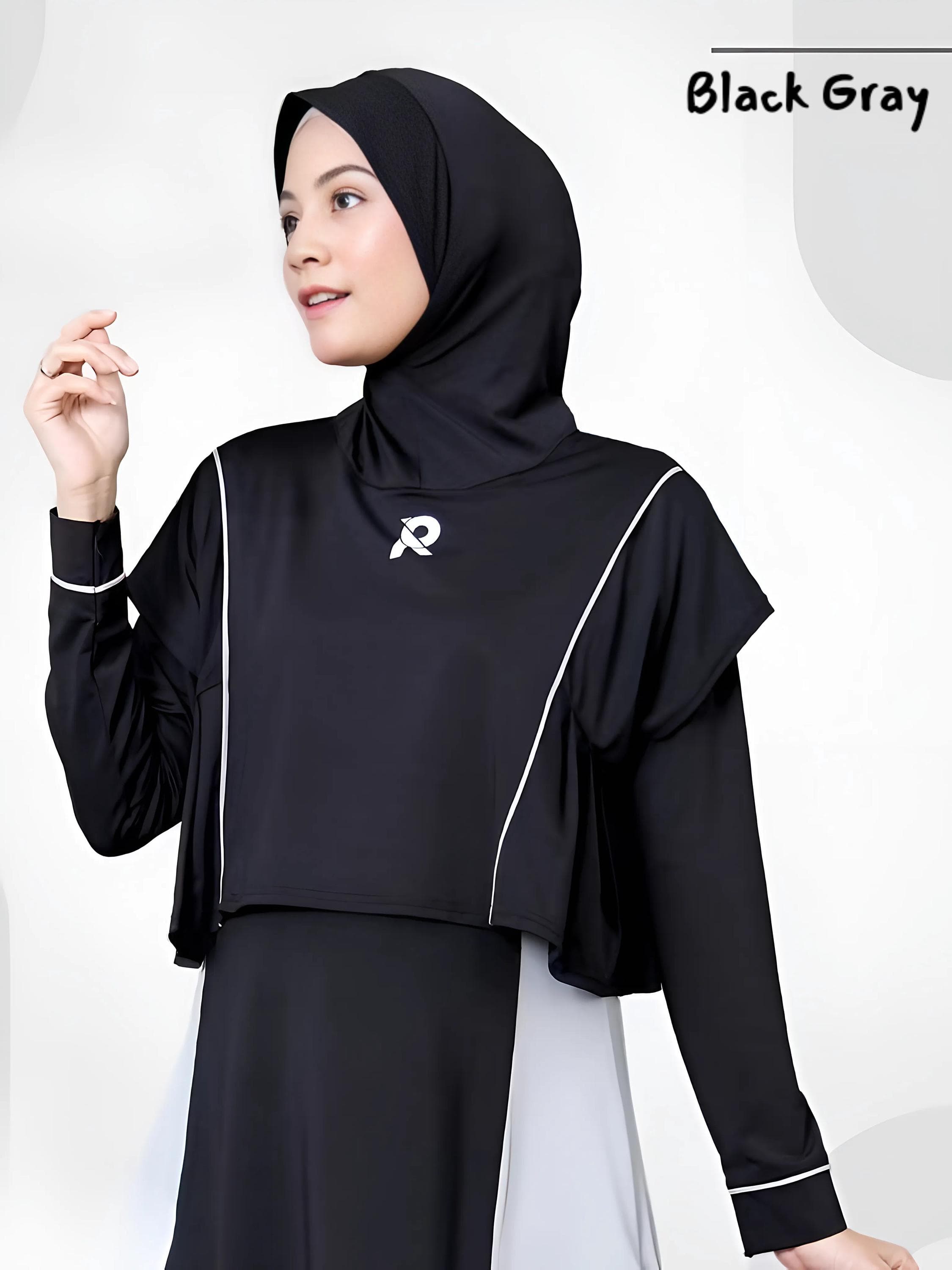 Modest Muslim Swimsuit: Women's Full Coverage Burkini with Attached Hijab - image 4