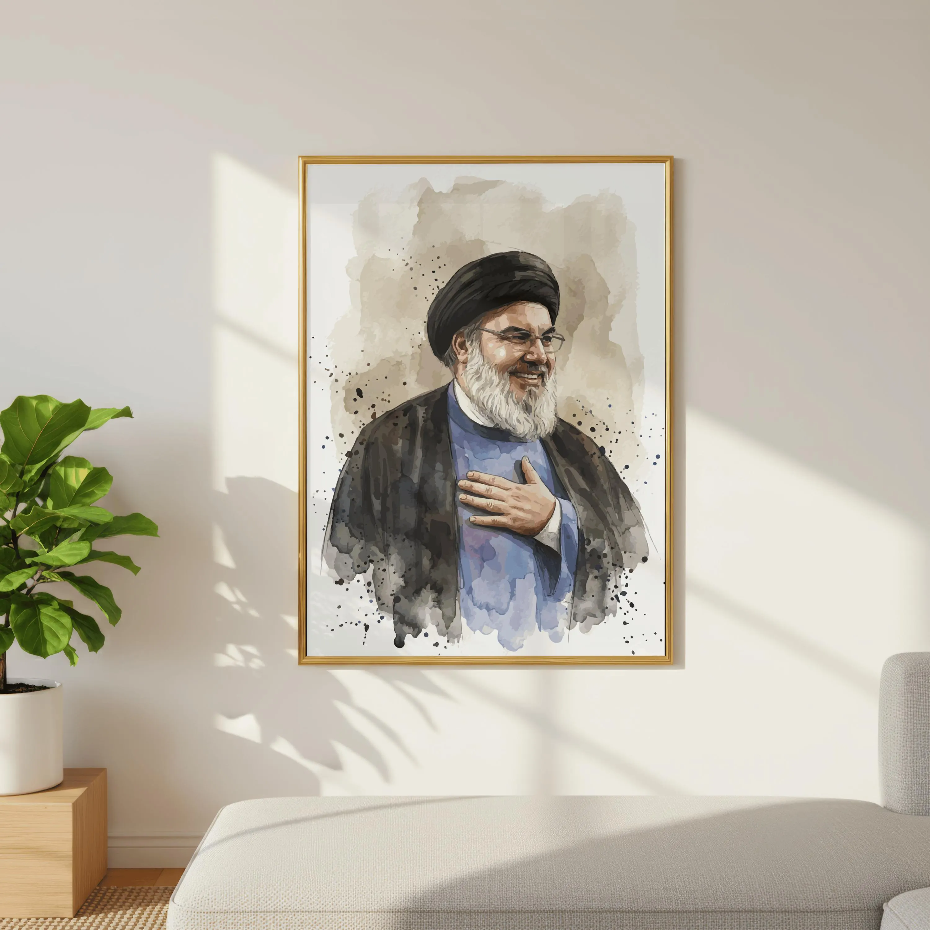 Syed Photo Watercolour Printable Artwork | Shia home decor - image 3