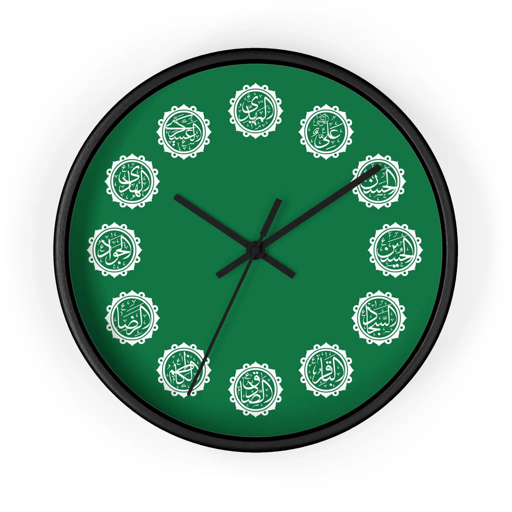 Shia 12 Imam (a.s) Names Arabic Calligraphy Wall Clock | Islamic Home Decor - image 5