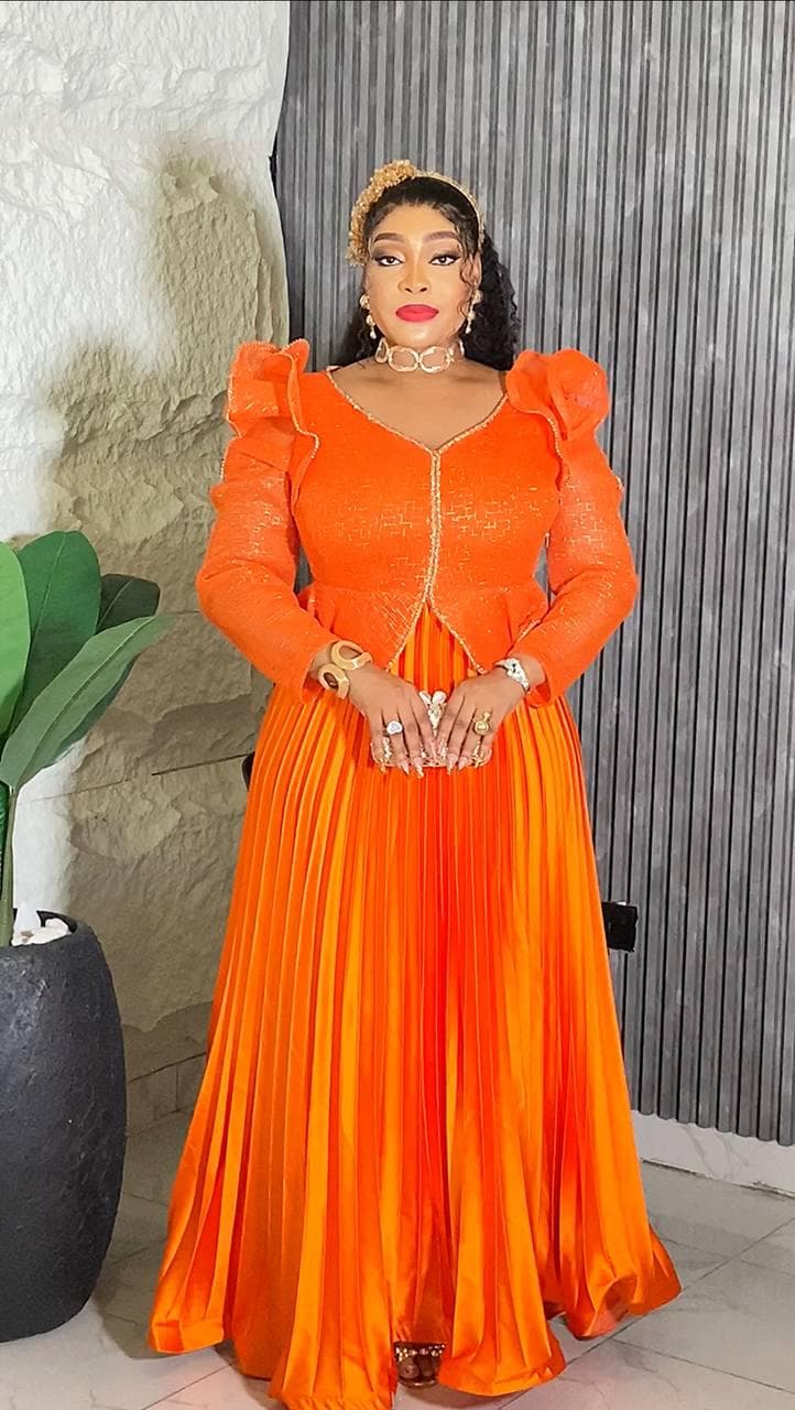 Fuschia Wedding Guest Dress Embellished Ruffle Pleated, Curvy Plus Size Mother of Bride A-Line Gown Peplum Birthday Party Cocktail Celebrant - image 4
