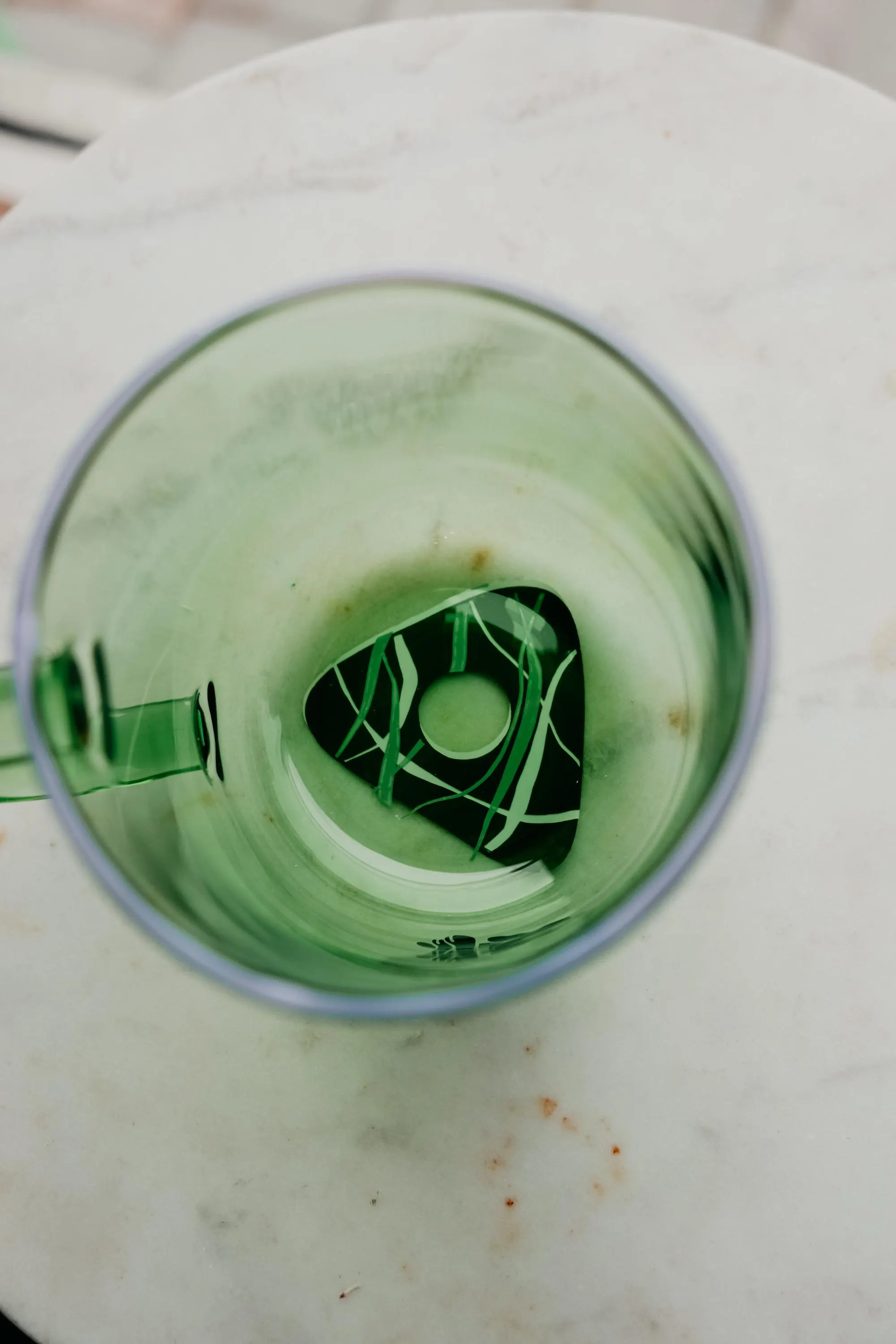 Wuss Puss Cat Coraline Green Glass Mug - image 3
